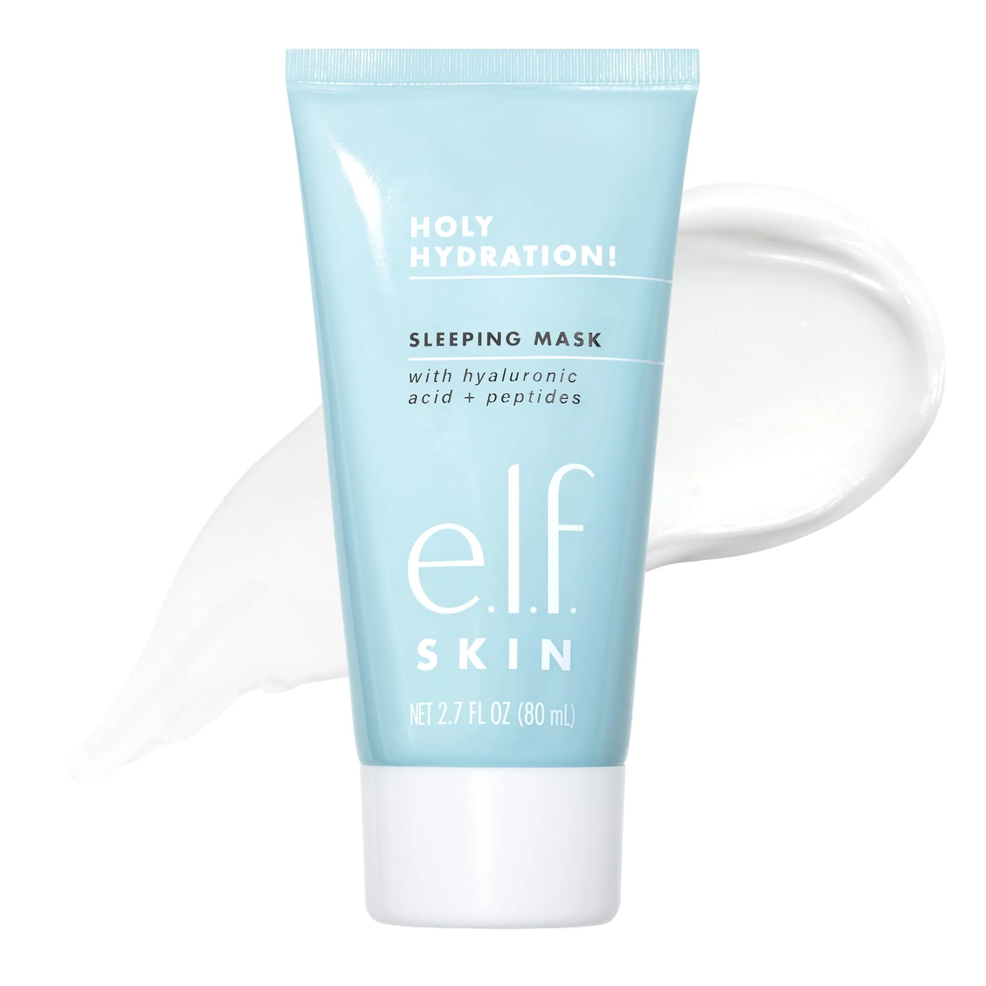 Long-Lasting e.l.f. SKIN Holy Hydration Sleeping Mask Moisturizing Plumping Dual-Use Sleep Or Rinse-Off Face Mask Soothes Skin With A Creamy Formula Versatile