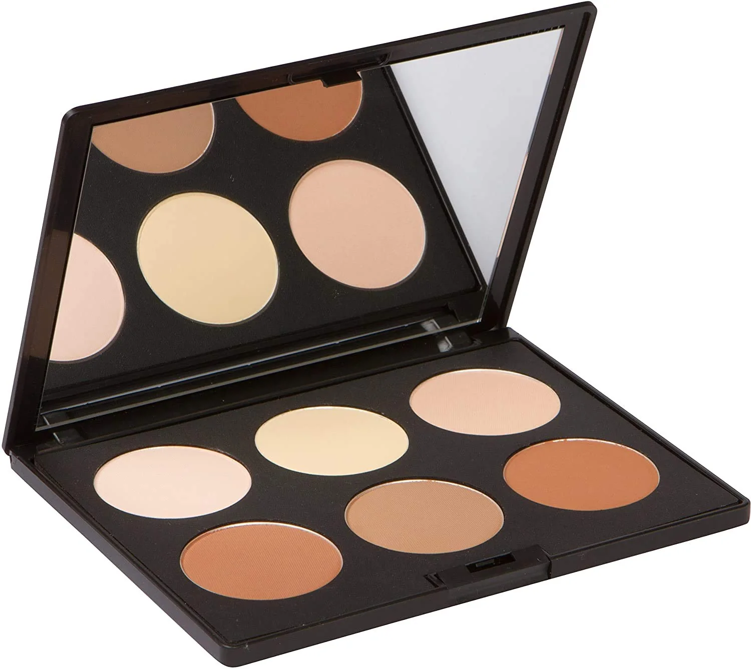 Healthy Elizabeth Mott Bronzer Contour Kit Highlighter Powder Makeup - 6 Blendable Shades for a Natural Sun-Kissed Glow - Long-Lasting Lightweight Luxury