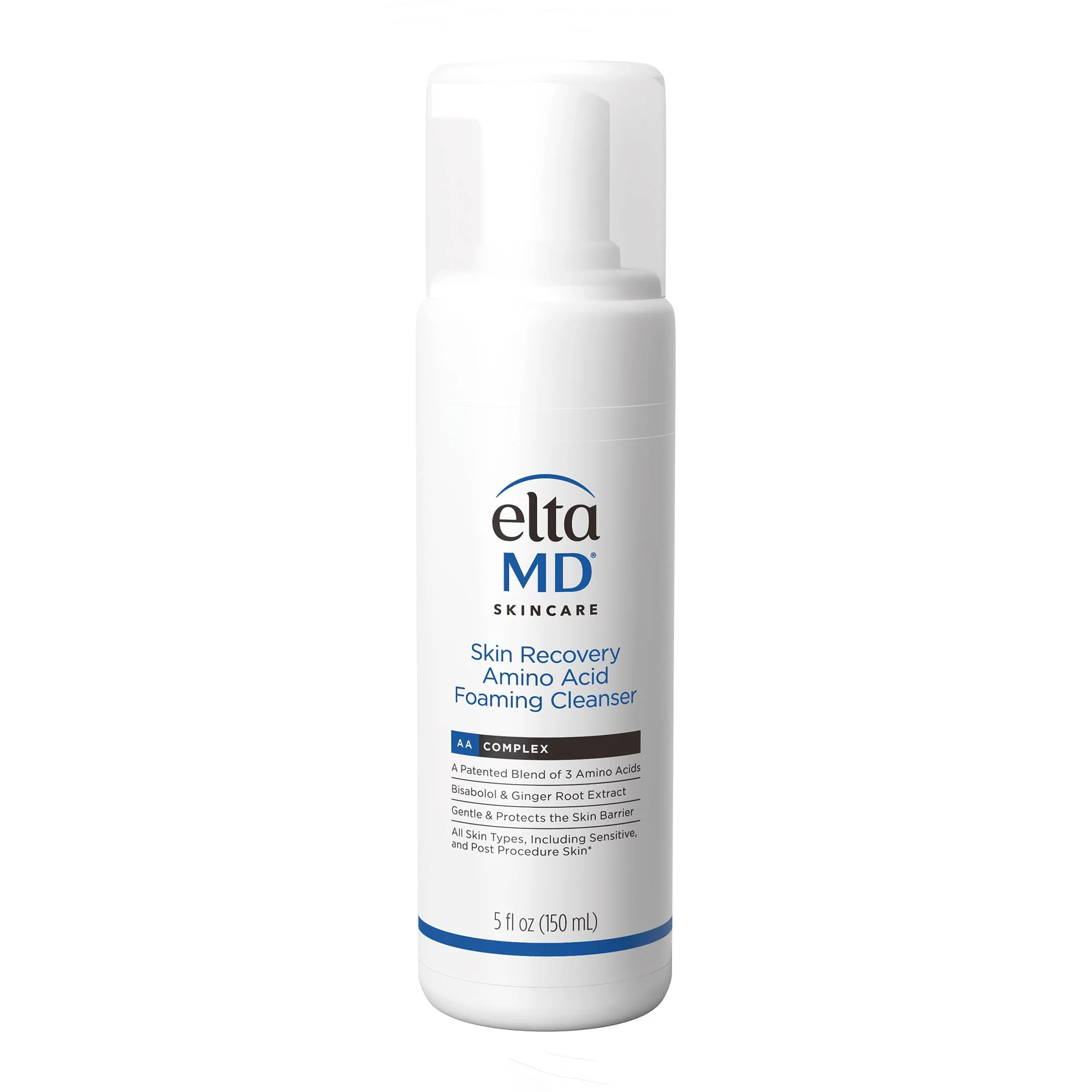 Traditional EltaMD Skin Recovery Amino Acid Foaming Cleanser Gentle Face Cleanser for Sensitive Skin Proven to Gently Remove Makeup and Sunscreen Fragrance Consistent