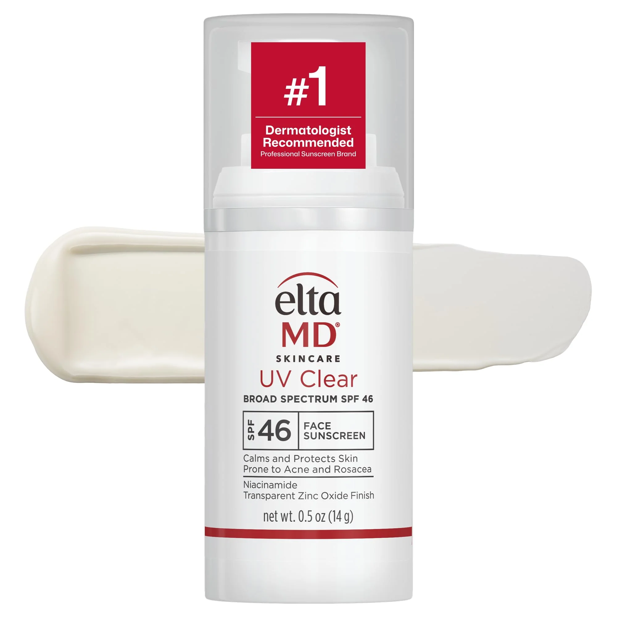 Pure EltaMD UV Clear Face Sunscreen SPF 46 Oil Sunscreen with Zinc Oxide Dermatologist 0.5 oz Stylish