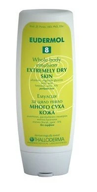 Optimized Eudermol 8 - Whole-Body Emulsion for Extremely Dry Skin - With 8 Urea Vegetable Glycerin Lactic Acid Allantoin Beeswax- Perfume- - 200ml by Safe