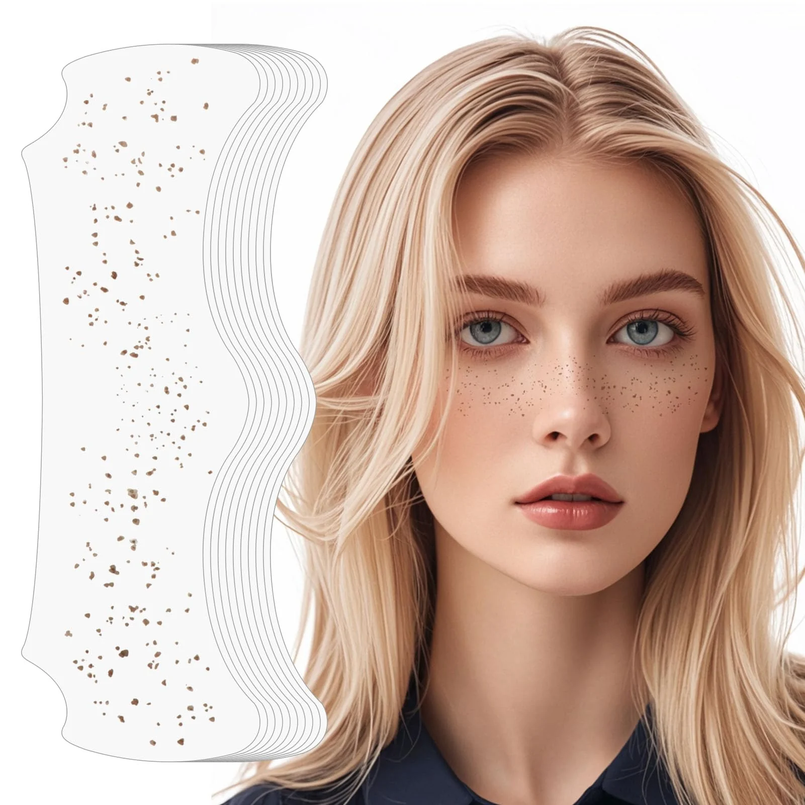 Practical Face Glitter Freckles Glow Up Makeup Patches for Face 10pcs Gold Sparkle Freckles Face Glitter Makeup Speckles Glitter Makeup Accessories Dependable