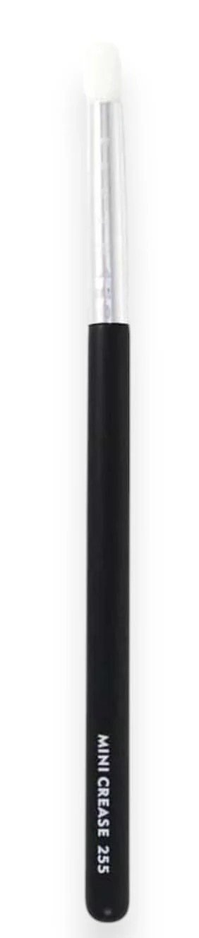 Safe F.A.R.A.H Mini Crease Brush - Precision Eye Brush for Blending Powders Creams - Soft Vegan Bristles - Brass Ferrule Wooden Handle Green