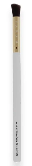 Next-Generation F.A.R.A.H Flat Eyeshadow Brush 155E - White - Vegan Blending Brush for Creams Powders - Precise Eye Makeup Application - Brass Ferrule White Expertly Made