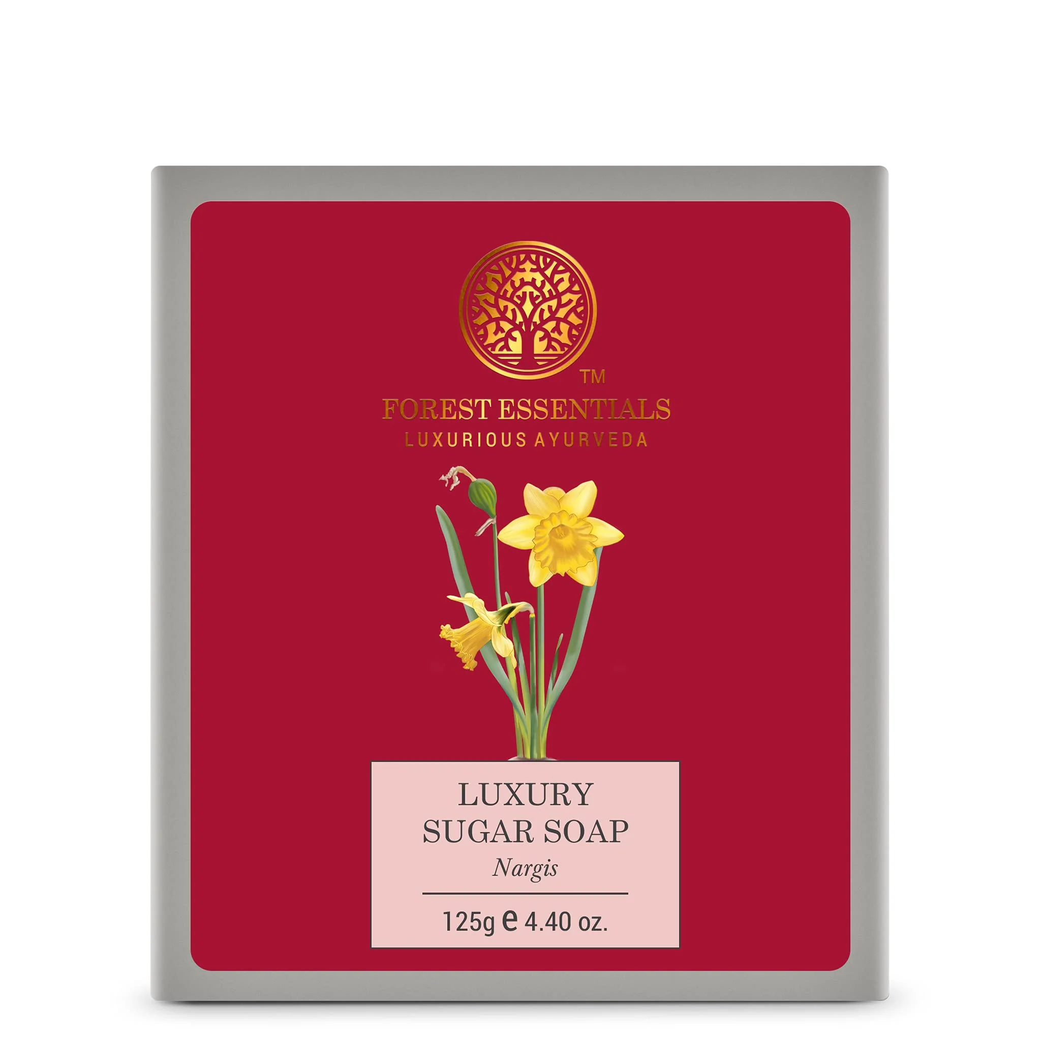 Verified Forest Essentials Luxury Sugar Soap Nargis 125g Dependable