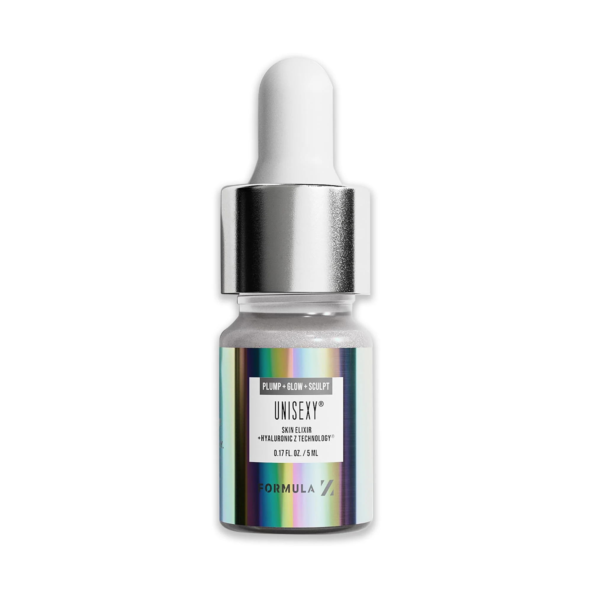 Expertly Made Formula Z Mini Unisexy Skin Elixir - Hyaluronic Acid Serum for Face - Face Serum with Niacinamide and Blue Light Defense - Anti Aging - 0.17 oz Clean