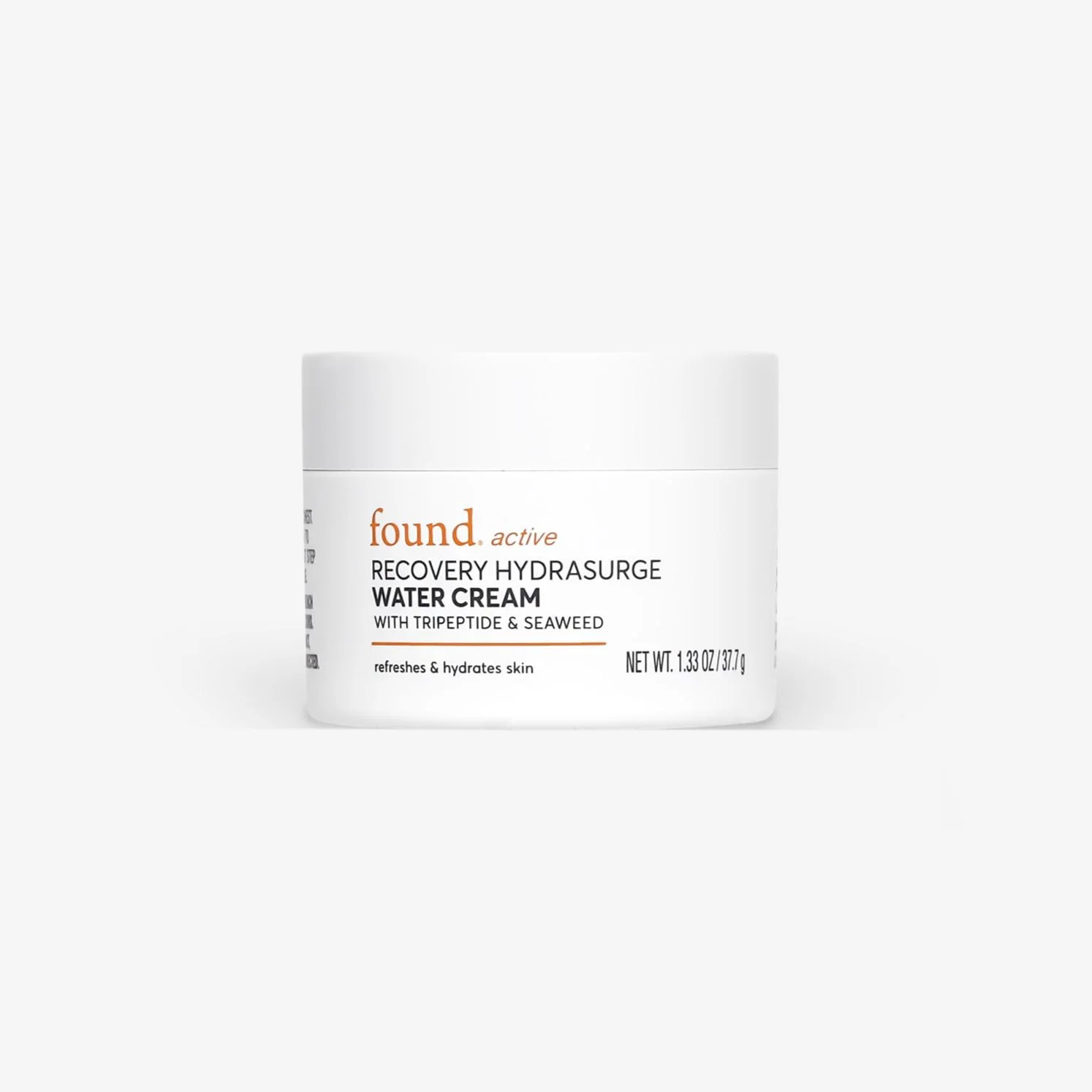 Expertly Made Found Active Recovery HydraSurge Water Cream for Face Lightweight Pore-Refining Refreshes Hydrates Skin 1.33 oz. Traditional