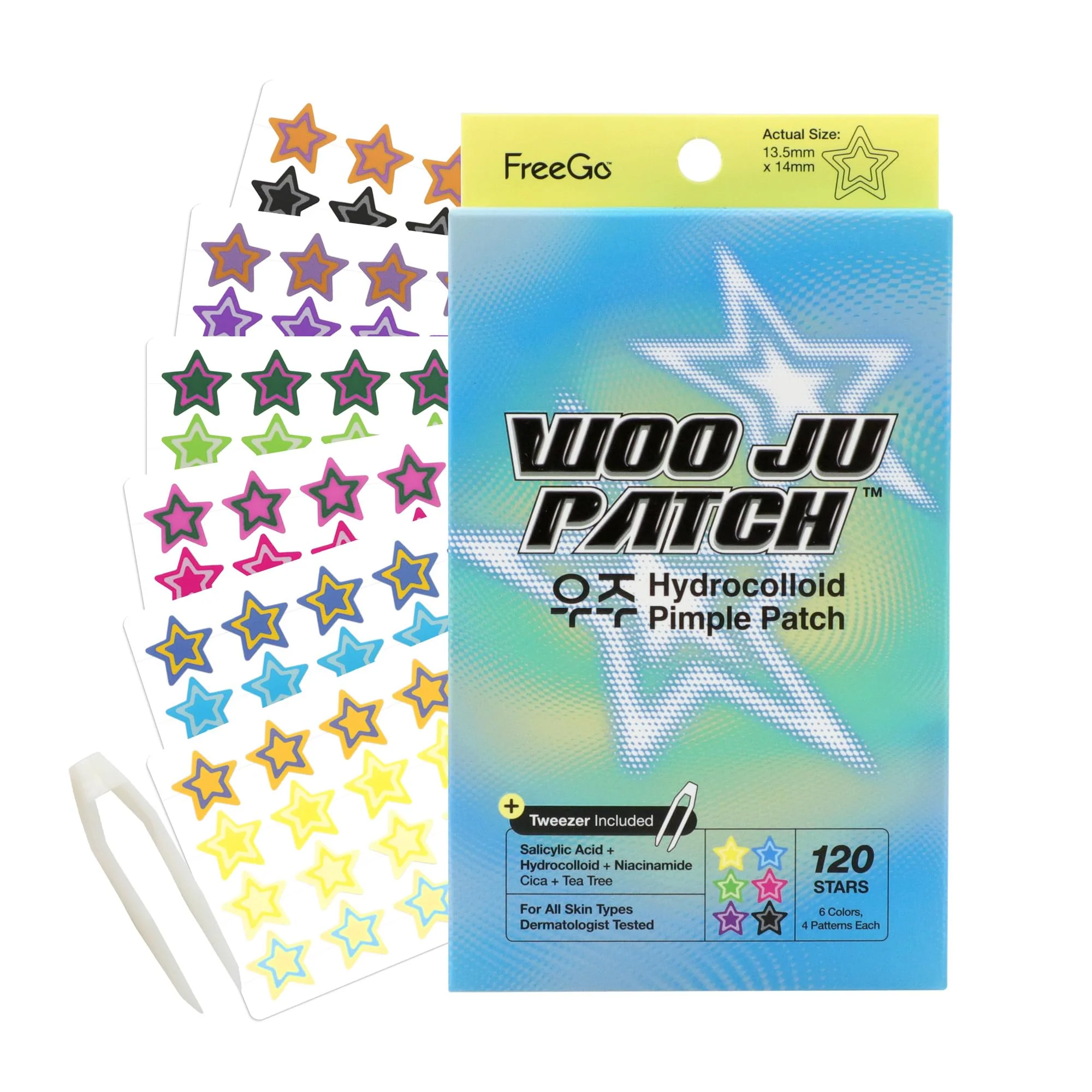 Optimized Go WOO JU Hydrocolloid Pimple Patch 120 Counts Classic