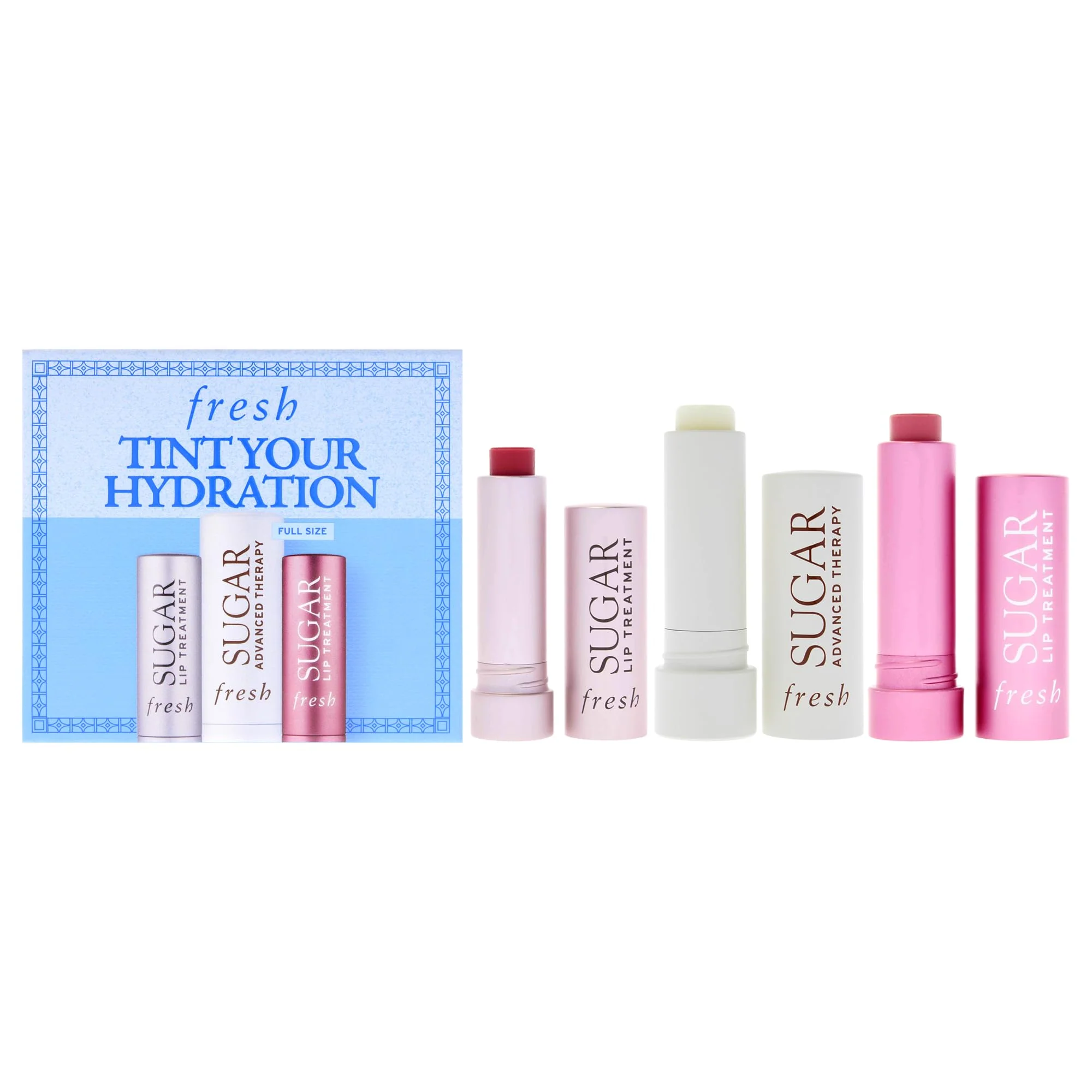Consistent FRESH Tint Your Hydration Set - Lip Treatment Rose Bloom and Advance Therapy Lip Treatment. Relaxed