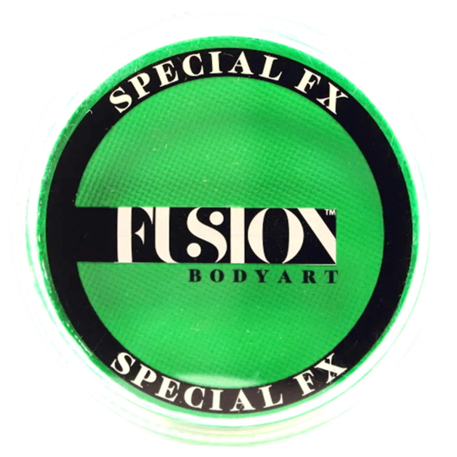 High-Grade Fusion Body Art and FX Pro Special Effects Paint Neon Green 32gm Professional Quality Water Activated Special FX Paint Supplies Single Color Cake Selected