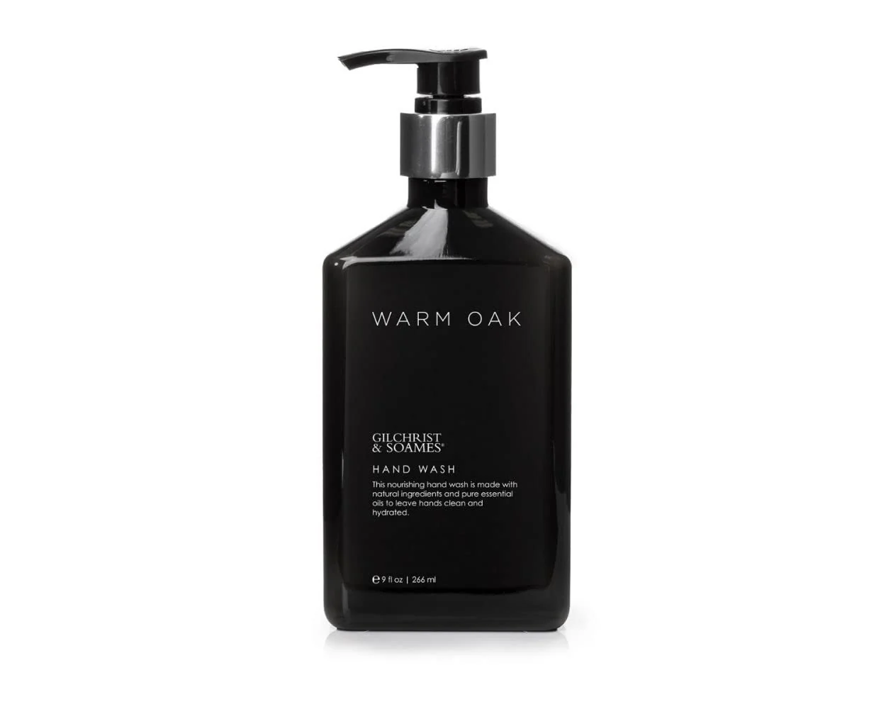 Clean Gilchrist Soames Warm Oak Hand Wash - 9oz - Natural Essential Oils All Skin Types Zero Parabens Sulfates and Phthalates High-End