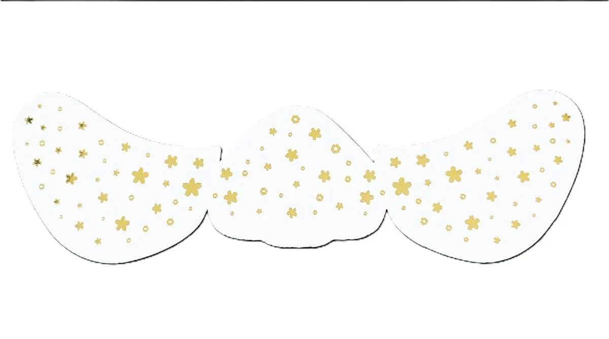 Smart Glitter Freckles Face Tattoo - Gold - Gold Glitter Freckles makeup- Glow Up Makeup Patches - Face Glitter Speckles Patches - Glitter Makeup Recyclable