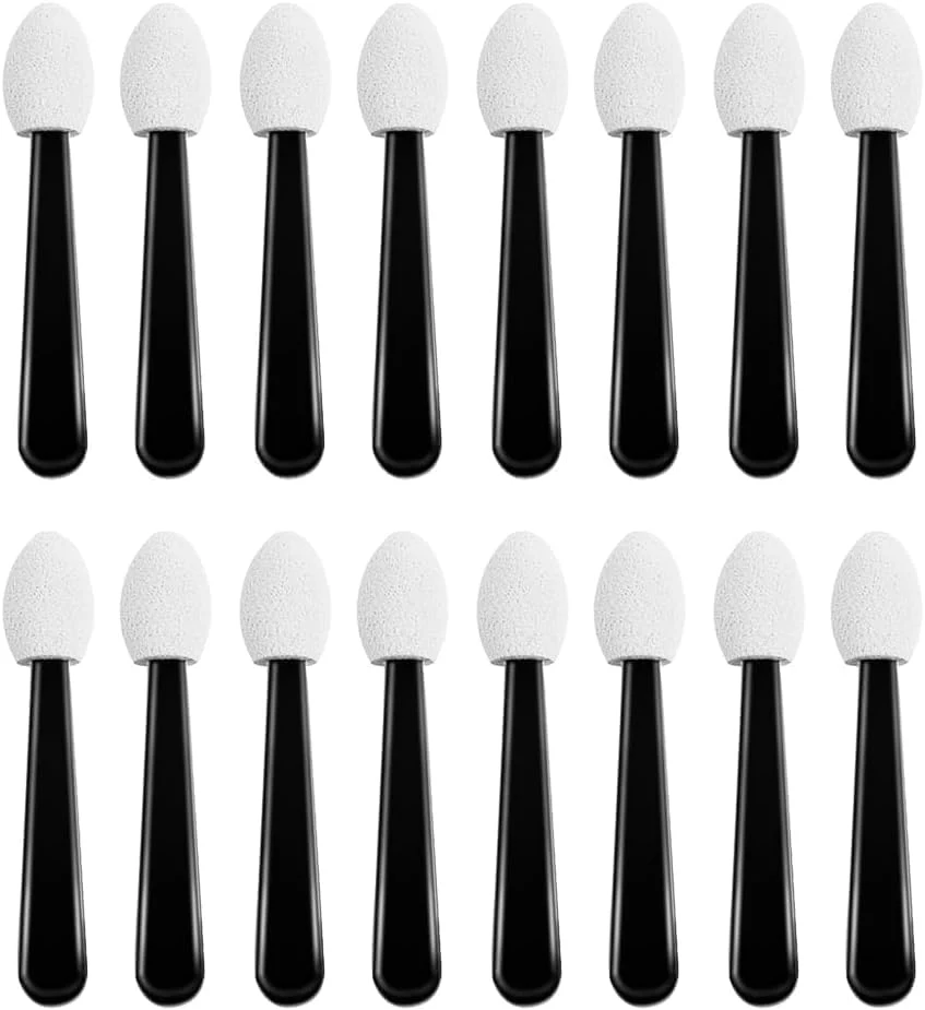 Safe 100 Pcs Small Eyeshadow Applicators Eyeshadow Brushes Eye Shadow Sponge Applicator Sticks Eye Makeup Applicators Sponge Tip Make up Applicators Premium Material