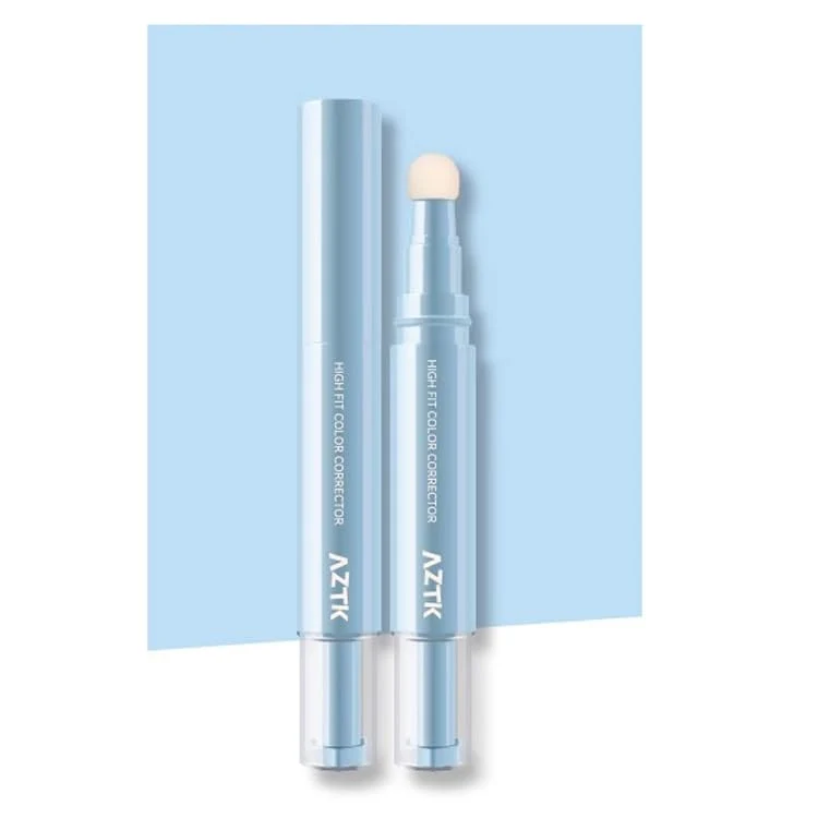 Functional 1PC AZTK Concealer Color Corretor Liquid Concealer With Sponge Head Stay Long Lasting Moisturizing Liquid AZTK Makeup Facial Highlighter Create High-Performance