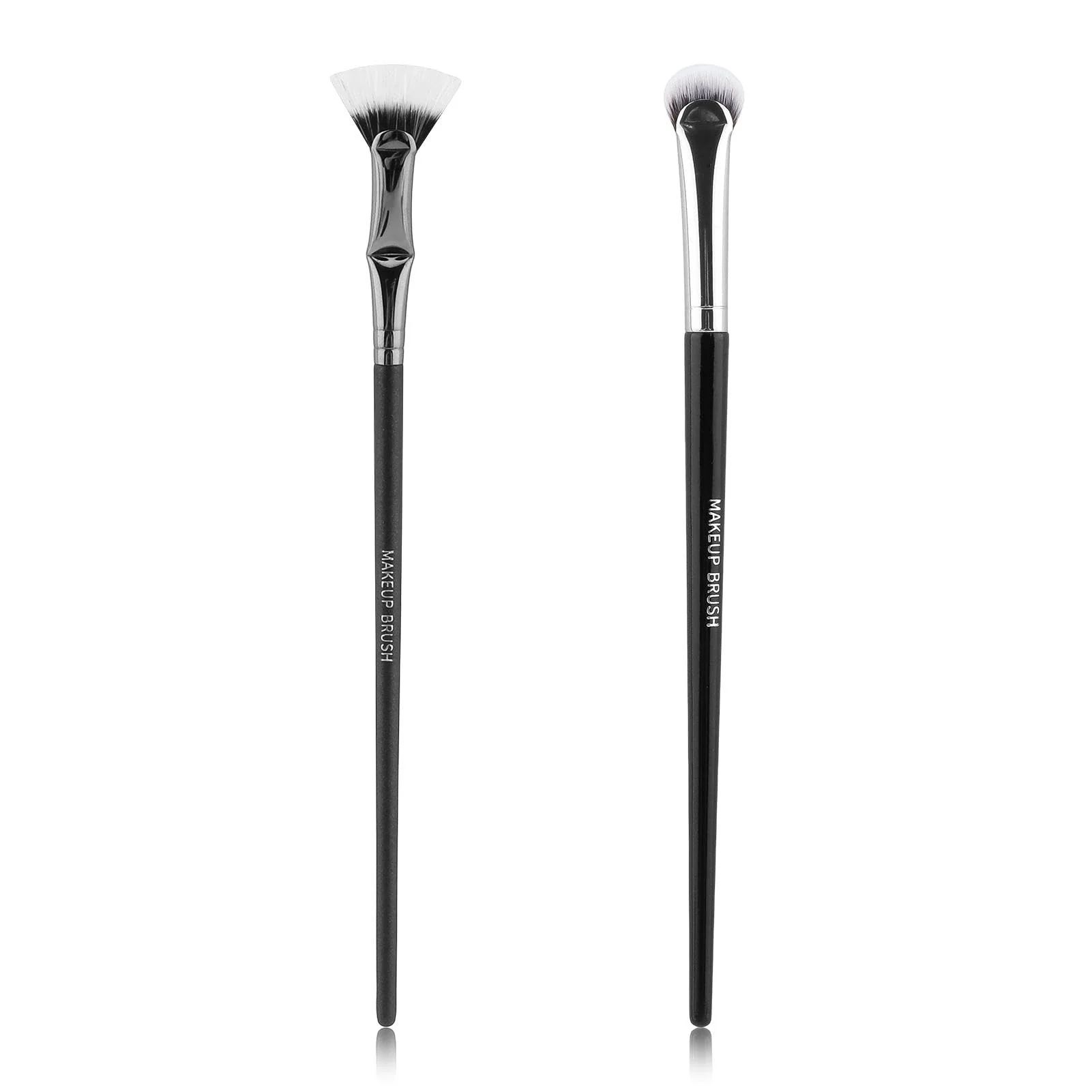 Elite 2pcs Multifunctional Folding Angle Scalloped Lash Brush For Women Girls Compact Home Salon Comb Separator Eyelash Brush Angled Fan Shaped Organic