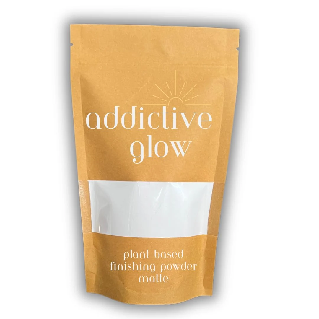 Superior Addictive Glow Post Spray Tan Setting Powder - Translucent Plant Based Finishing Powder - Eliminates Sticky Feeling after Sunless Tanning - Matte Fine