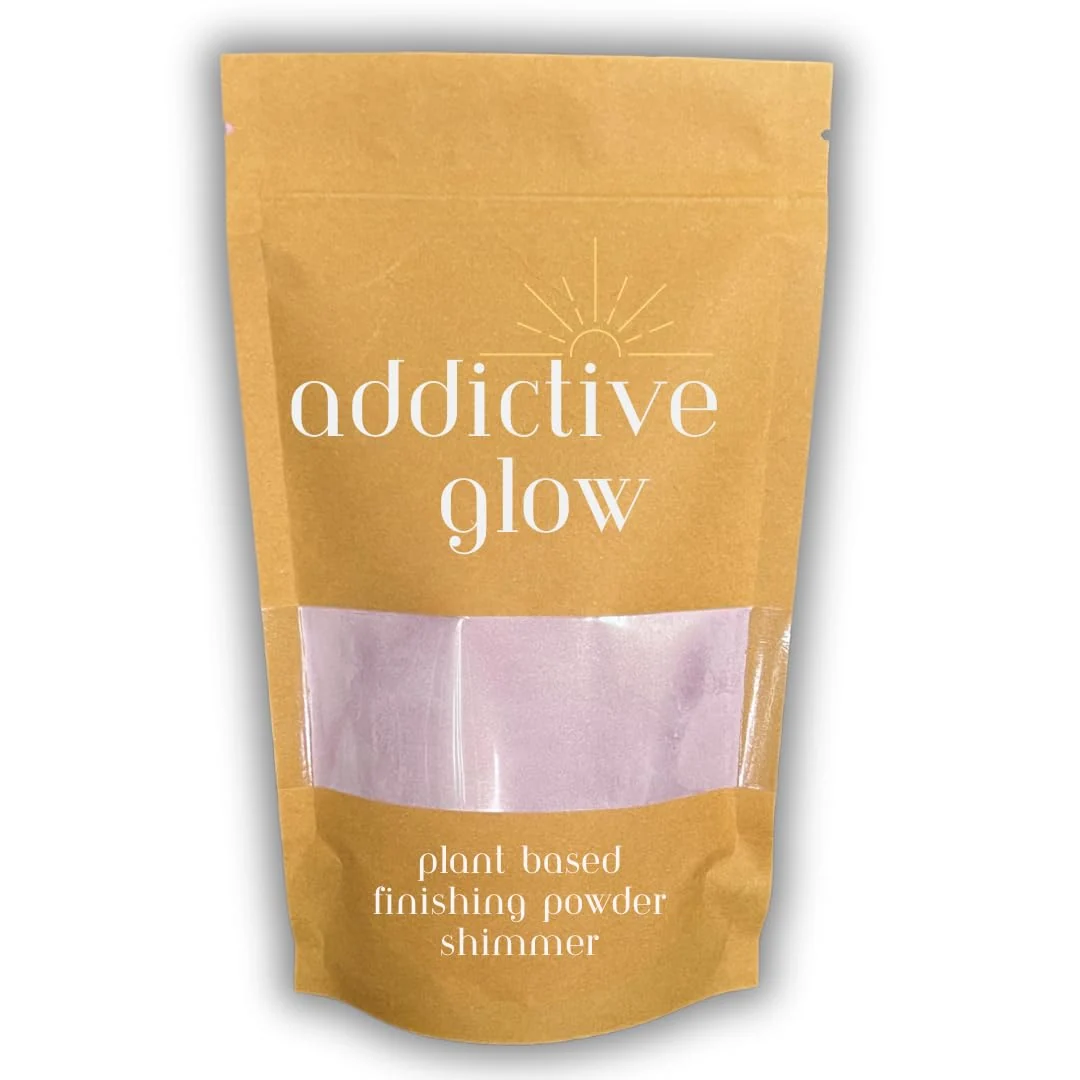 Healthy Addictive Glow Post Spray Tan Setting Powder - Translucent Plant Based Finishing Powder - Eliminates Sticky Feeling After Sunless Tanning - Matte or Trusted