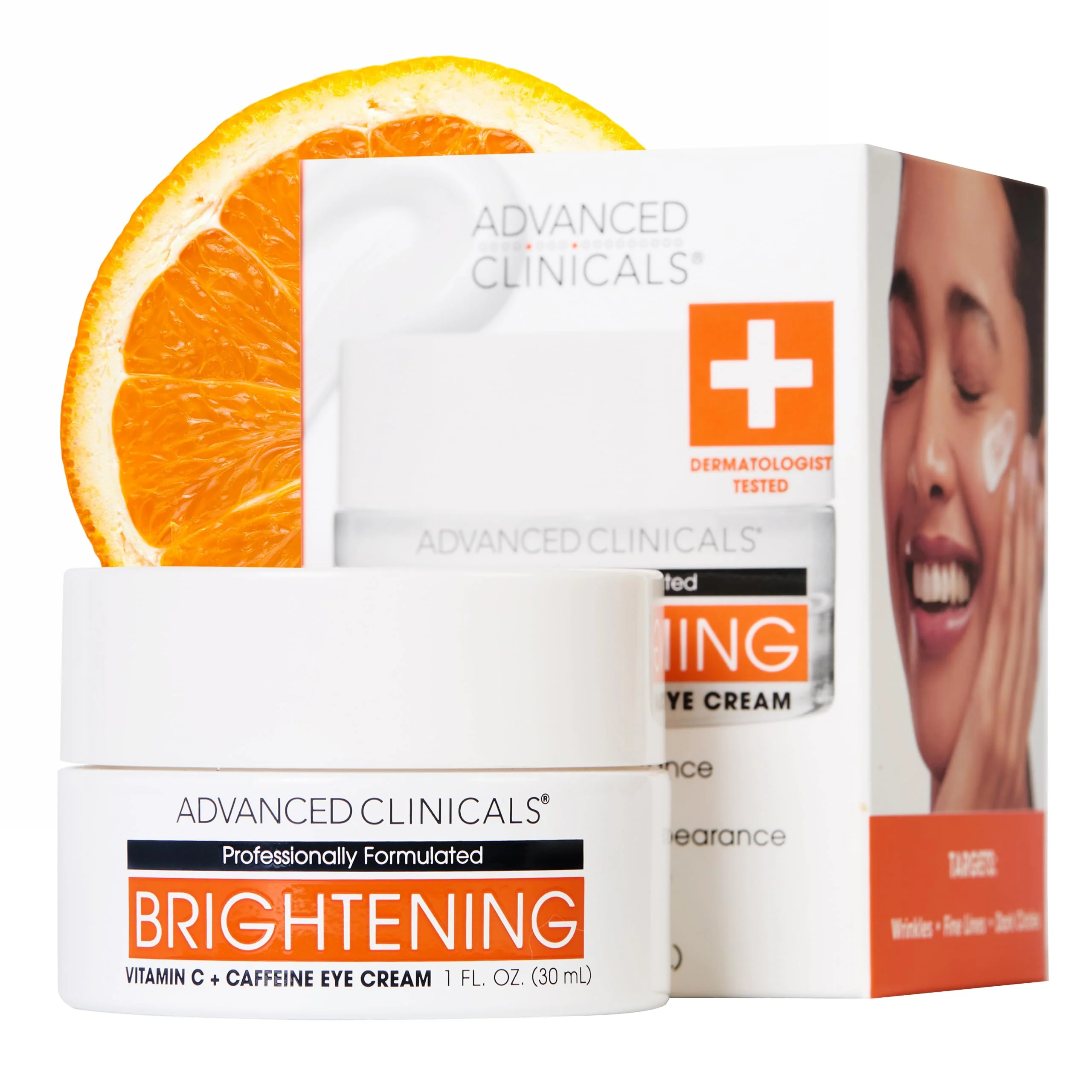 Recyclable Advanced Clinicals Vitamin C Caffeine Eye Balm Face Moisturizer Under Eye Cream For Improving Appearance Of Dark Circles Puffiness Bags Under Superior