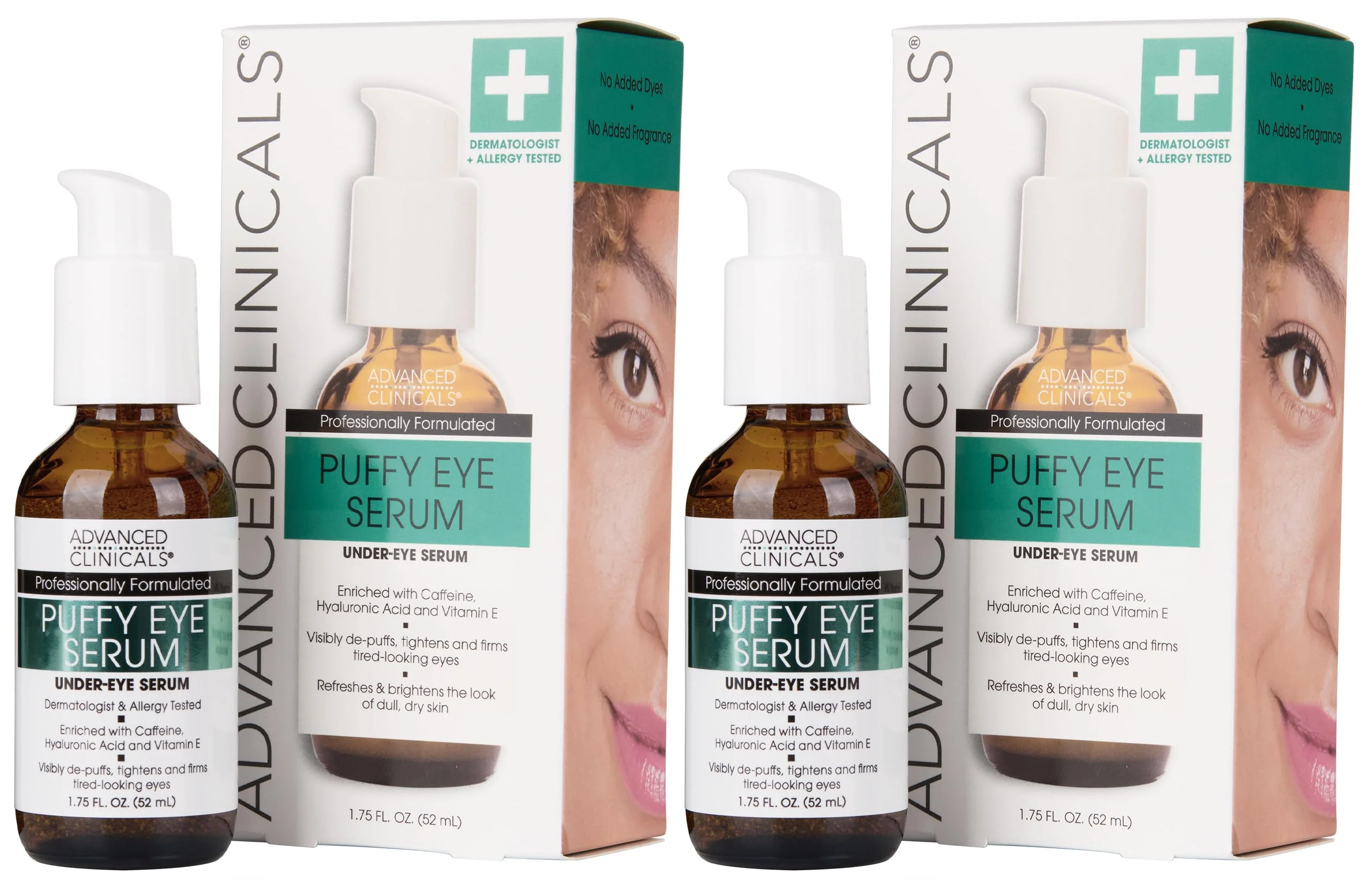 Recyclable Advanced Clinicals Puffy Eye Under Eye Serum Visible Anti Aging Brightening Vitamin C Caffeine Serum Helps Improve Look Of Puffiness Fine Lines Proven
