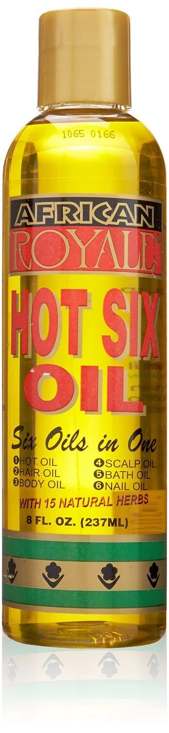 Official African Royale Hot Six Hair Oil 8 oz Pack of 8 Pure