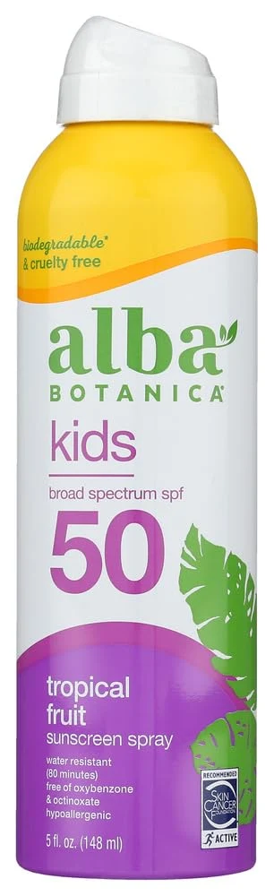 Unique Alba Botanica Very Emollient Active Kids Spray Sunscreen SPF 50 6 oz Pack of 12 12 Refined