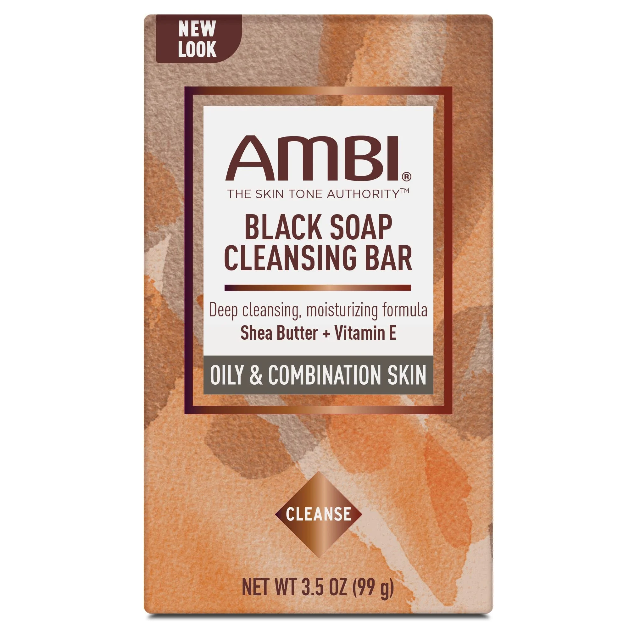Outstanding Ambi Black Soap Cleansing Bar Deep Cleansing Moisturizing Formula with Shea Butter Vitamin E for Oily Combination Skin 3.5 OZ - 12 Pack Original Design