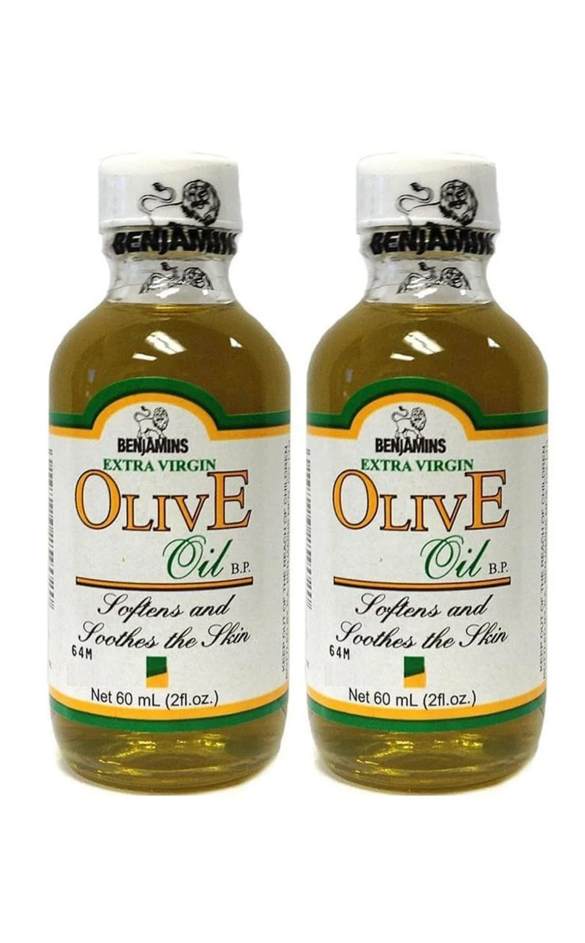 Classic Benjamin's Extra Virgin Olive Oil 2 Ounce Pack of 2 Premium