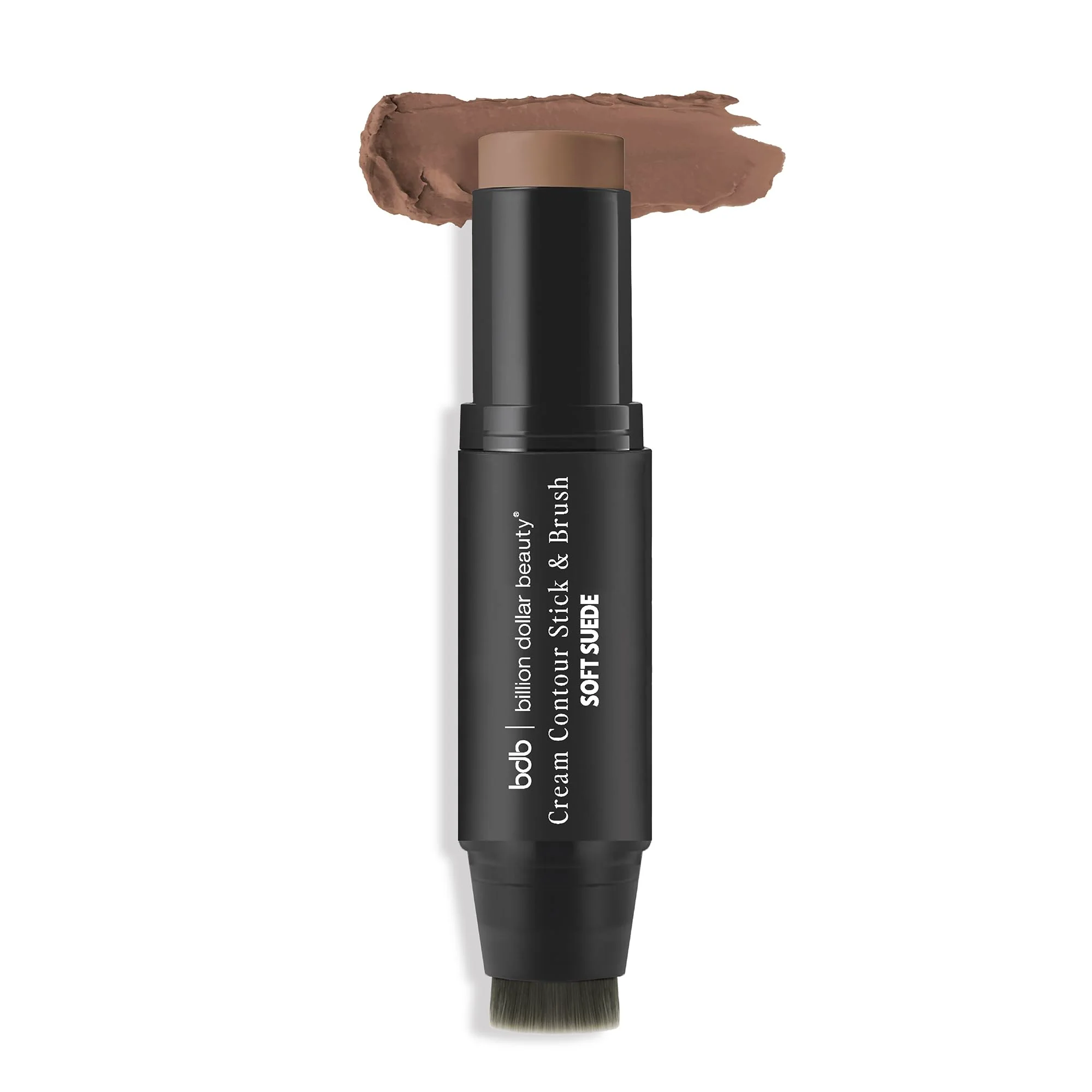 Fashionable Billion Dollar Beauty Cream Contour Stick and Brush - Waterproof Matte Bronzer Makeup Dual-Ended Wand with Vitamin E Sculpting Defining Cream Face Genuine