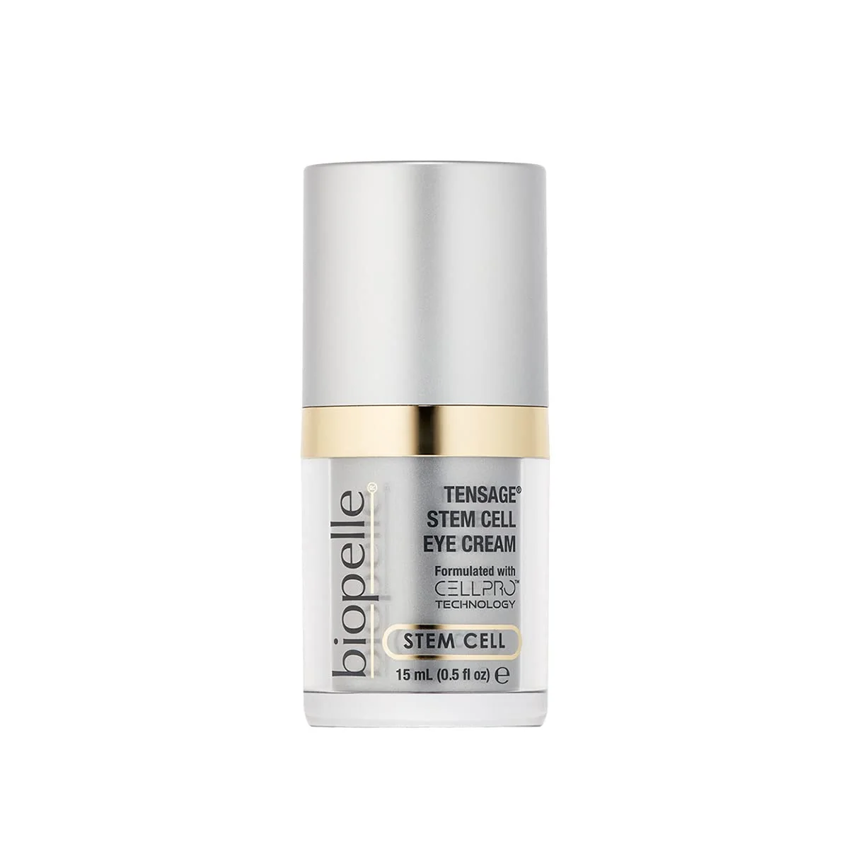 Superior Biopelle Tensage Stem Cell Eye Cream Under-Eye Cream for Dark Circles Puffiness and Bags with CellPro Technology Caffeine Retinol and Peptides Stylish
