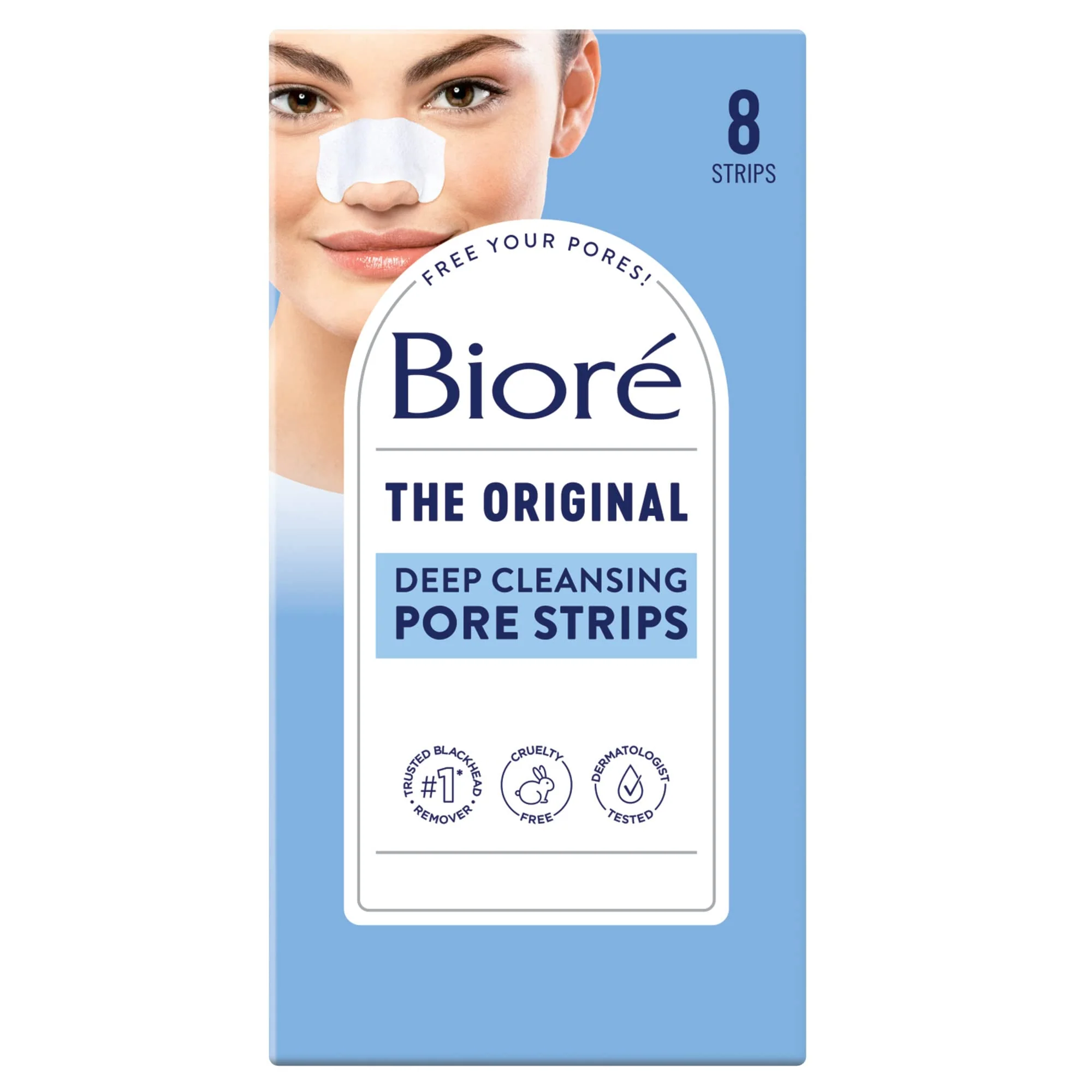 Authentic Bioré Deep Cleansing Pore Strips Nose Strips for Blackhead Removal with Instant Pore Unclogging features C-Bond Technology Oil- Durable