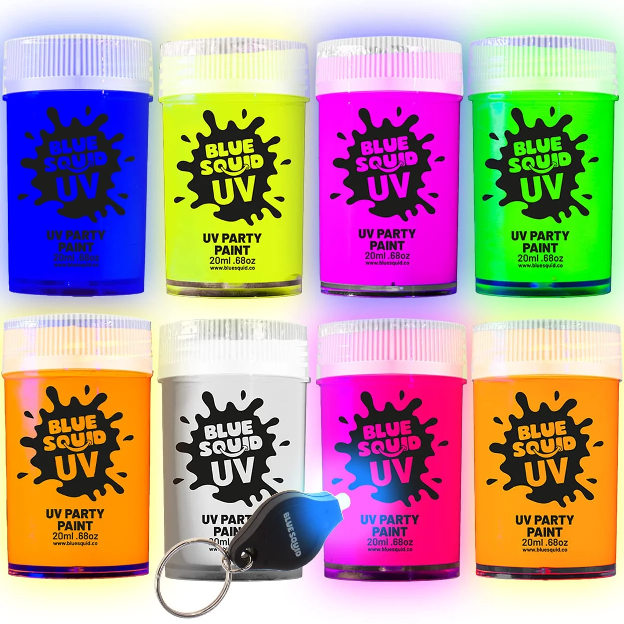 Specialty Blue Squid UV Body Paint - Glow in the Dark Body Paint Neon Face Paint for Glow Party Accessories - Safe Non-Toxic Black Light Glow Makeup Genuine