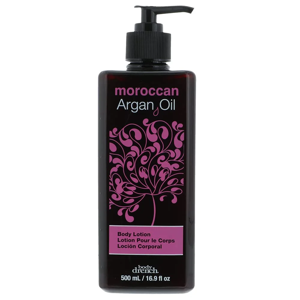 Clean Body Drench Argan Oil Body Lotion - Hydrating Moisturizing Lotion for Dry Skin with Moroccan Oil Softens and Smooths Skin 16.9 fl oz Elite