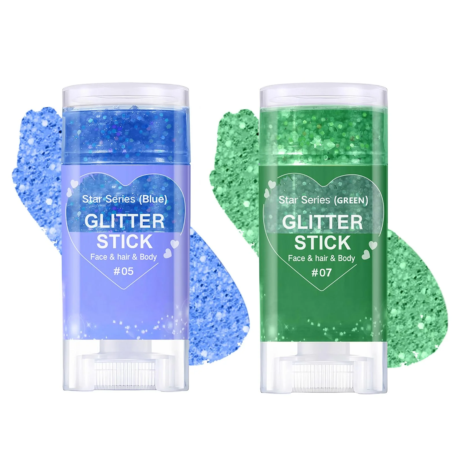 Elegant Body Glitter Stick Mardi Gras Accessories Sparkling Face Hair Glitter Mermaid Sequins Chunky Glitter Face Paint Singer Concert Outfit Festival Rave Next-Generation