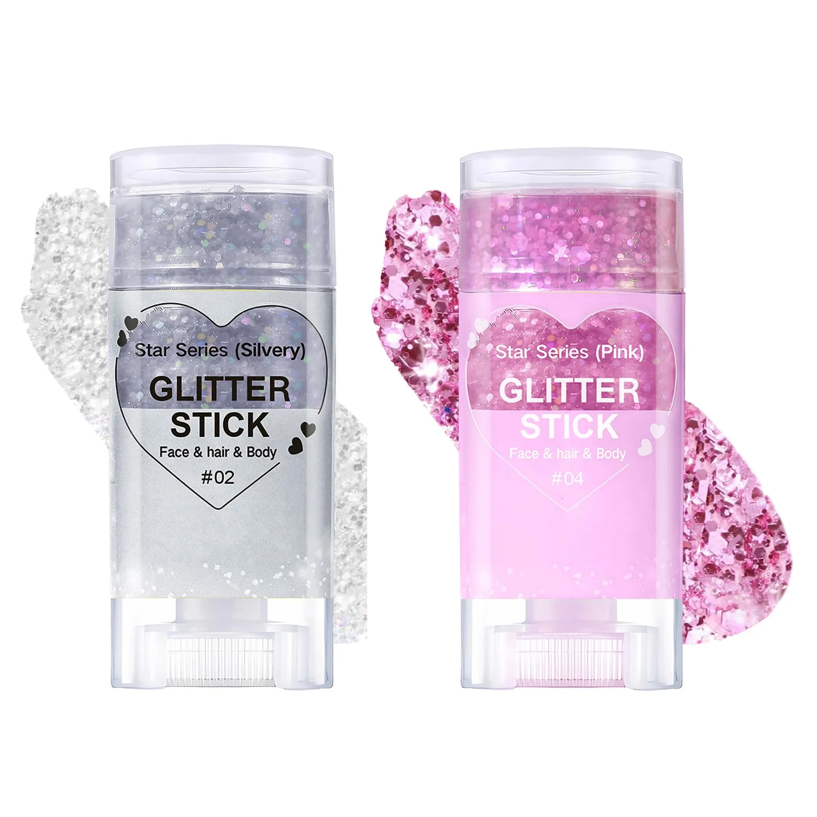 Environmentally Friendly Body Glitter Stick Mardi Gras Accessories Sparkling Face Hair Glitter Mermaid Sequins Chunky Glitter Face Paint Singer Concert Outfit Festival Rave Fine