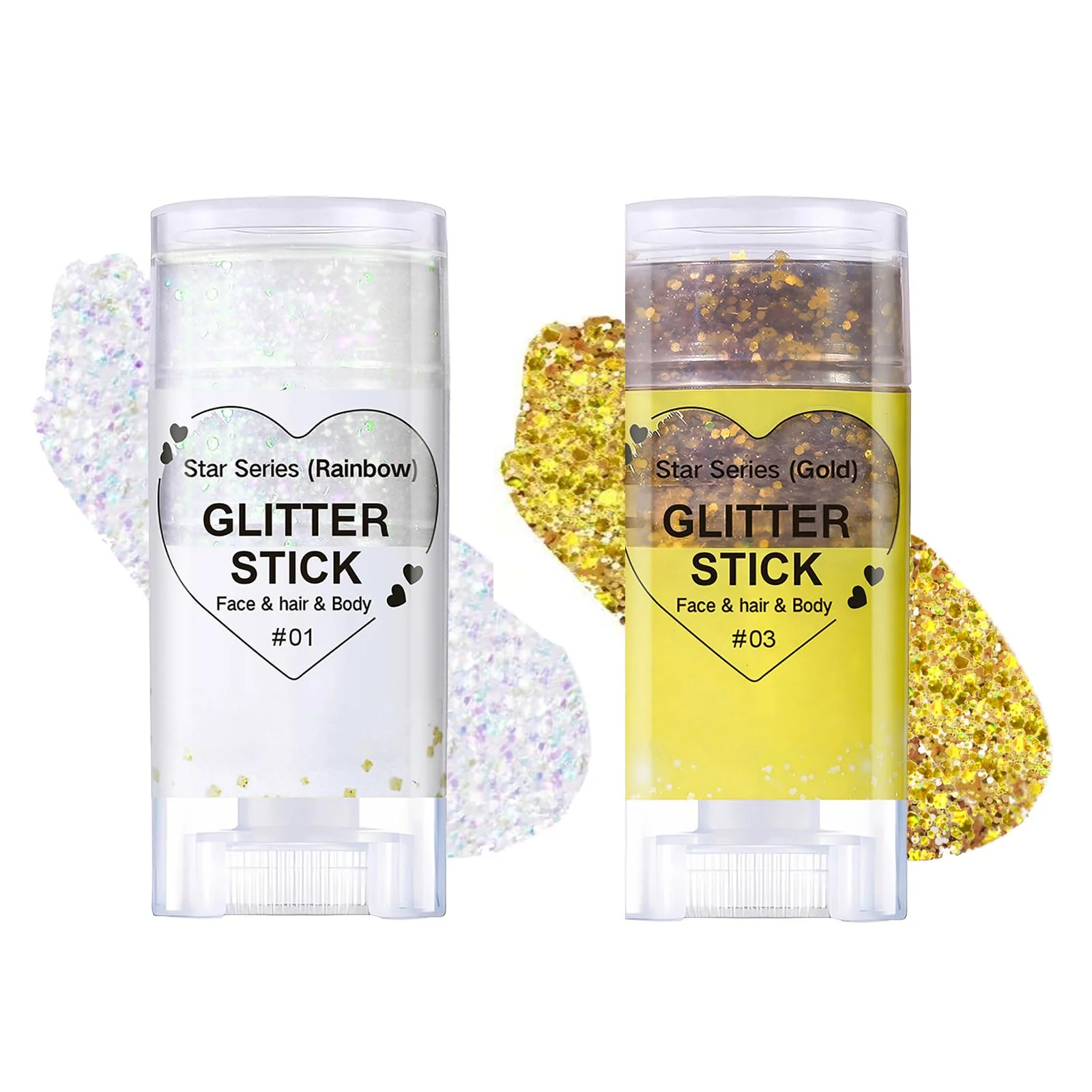 Consistent Body Glitter Stick Mardi Gras Accessories Sparkling Face Hair Glitter Mermaid Sequins Chunky Glitter Face Paint Singer Concert Outfit Festival Rave Healthy