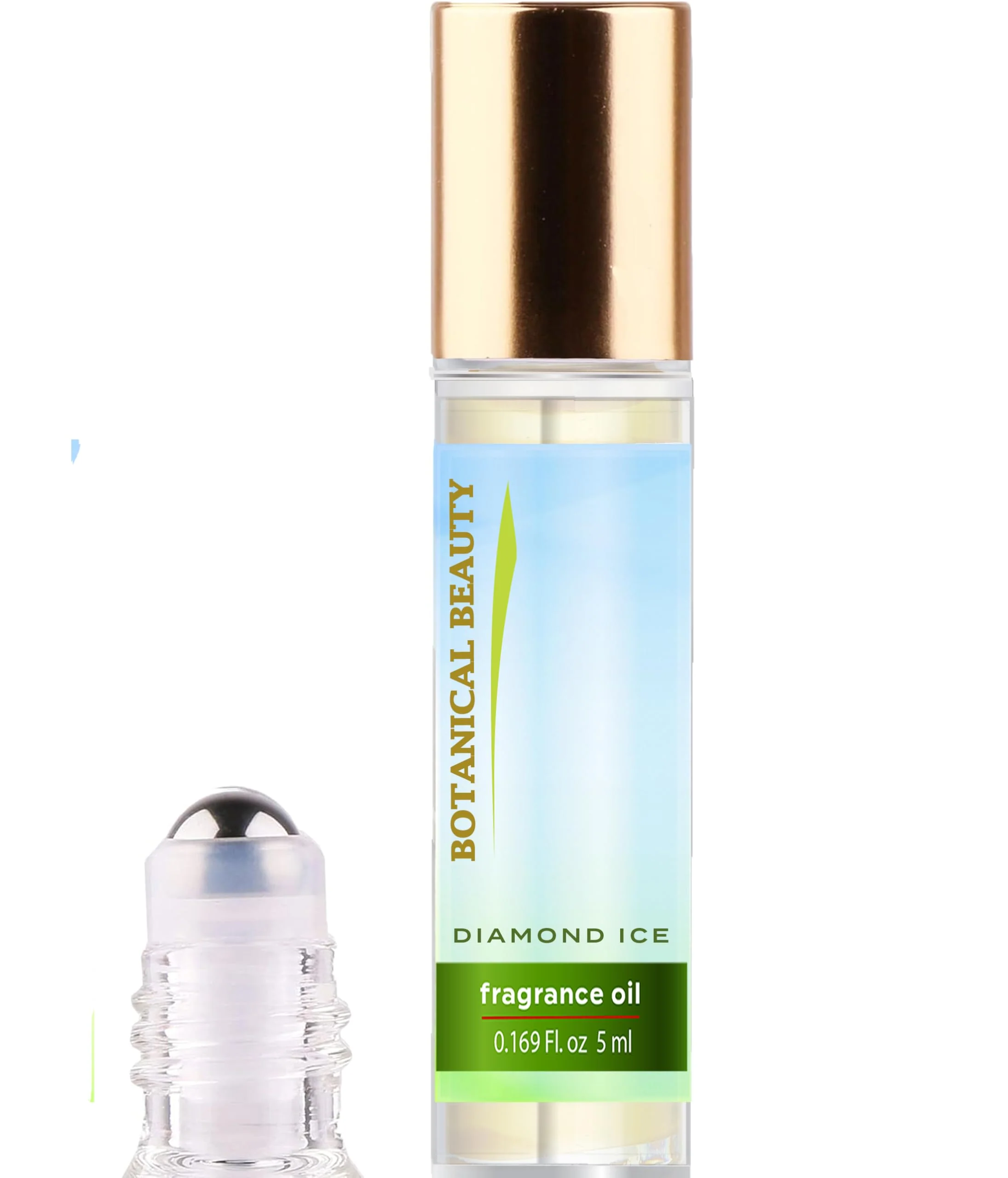 User-Friendly Botanical Beauty DIAMOND ICE FRAGRANCE OIL ROLL-ON 0.169 Fl Oz 5 ml Rollerball Perfume Long Lasting an luxury scent blends of Violet Petals Responsible