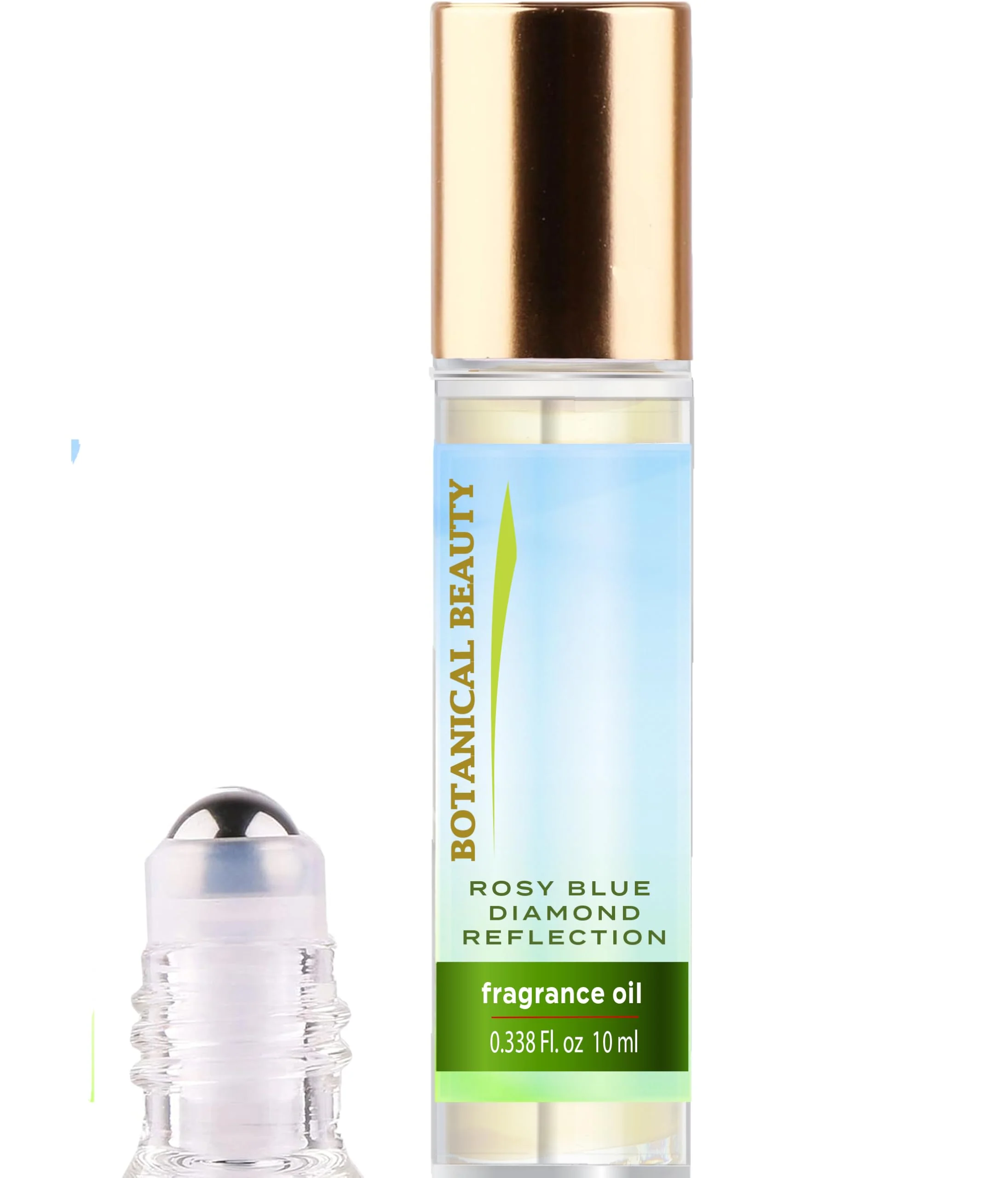 World-Class Botanical Beauty ROSY BLUE DIAMOND REFLECTION FRAGRANCE OIL ROLL-ON 0.338 Fl Oz 10 ml Rollerball Perfume Long Lasting an luxury scent blends Professional