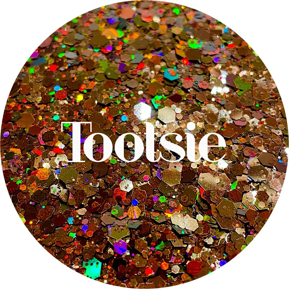 Innovative Brown Polyester Glitter Craft Glitter Glitter for Arts Crafts Tumblers Cosmetics Nails Epoxy Resin Art Slime DIY Body Glitter 1 Secure
