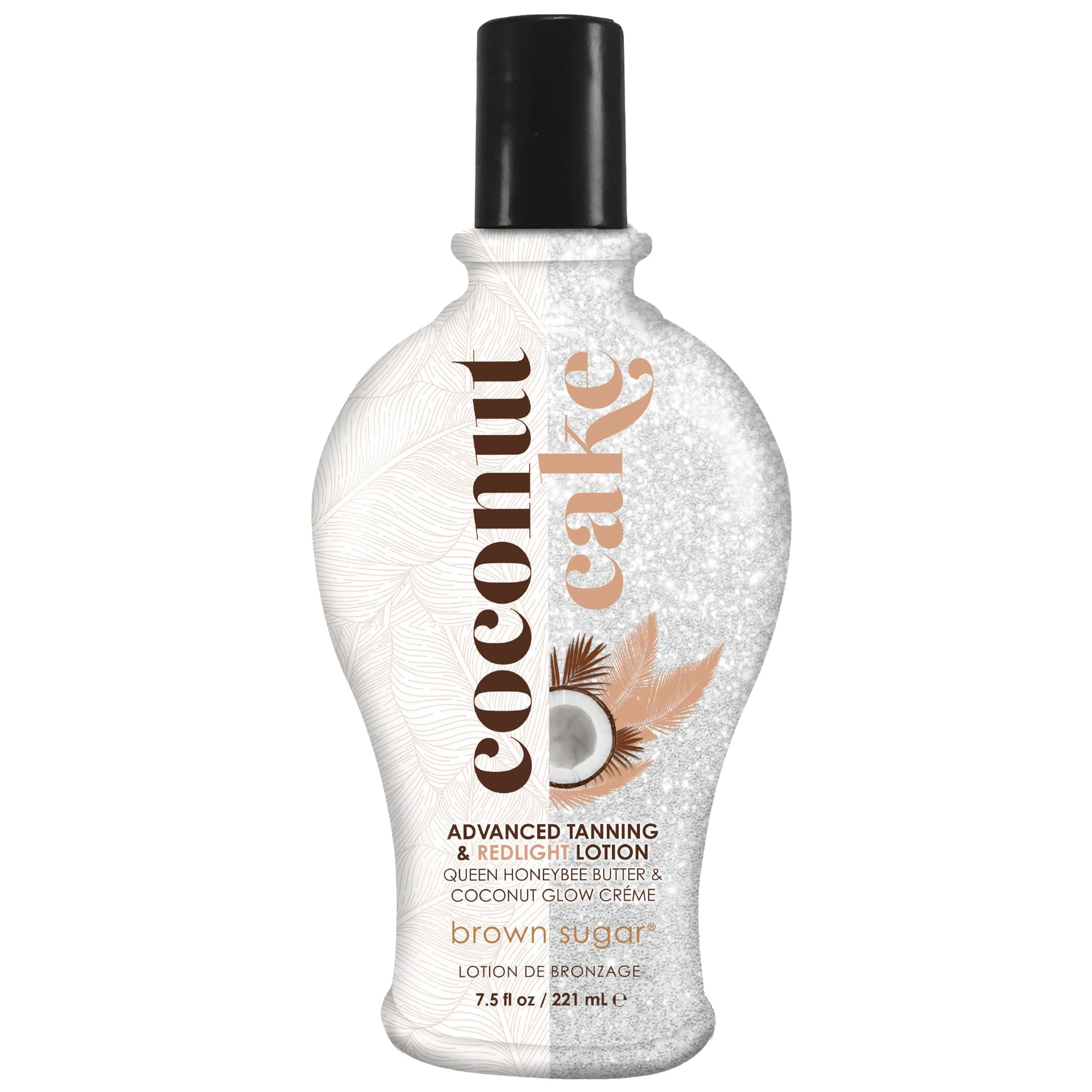Superior Brown Sugar Coconut Cake Tanning Lotion Advanced Tanning Red Light Blend with Royal Honey Coconut Butter Collagen Hyaluronic Acid 7.5 Fl Oz High-Quality