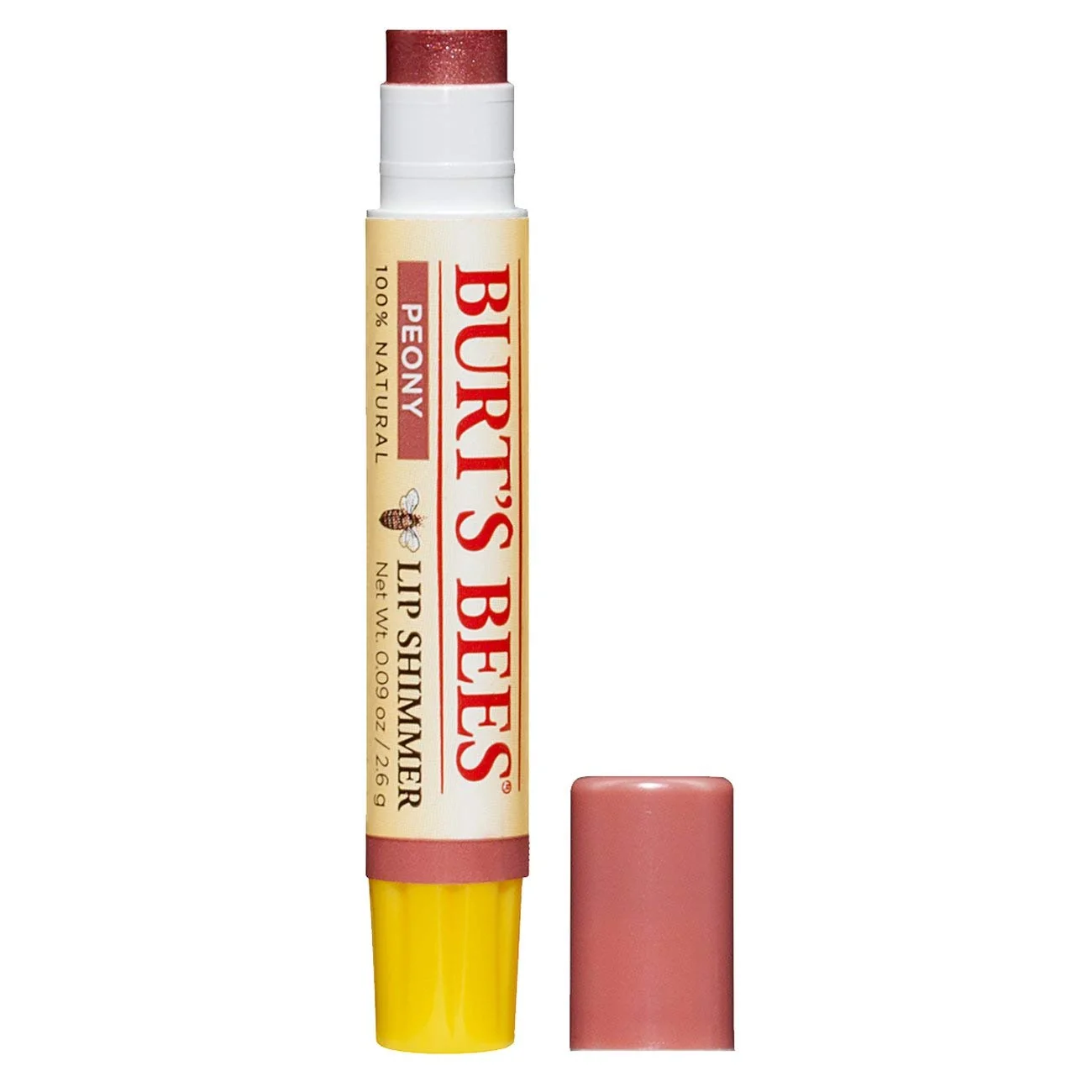 Comfortable Burt s Bees Lip Shimmer Peony Warm Luminescent Color High Impact Responsible