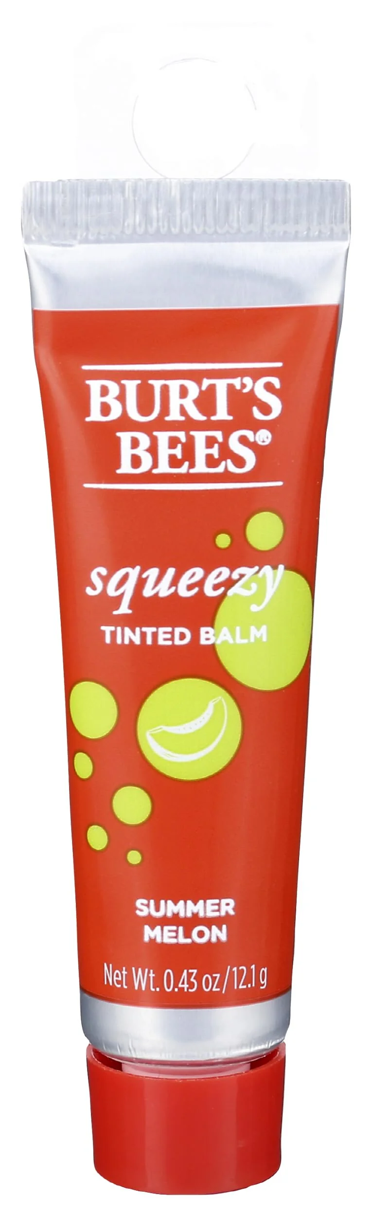 Functional Burts Bees Lip Balm Tinted Squeezy Summer Melon 0.43 Ounce Sophisticated
