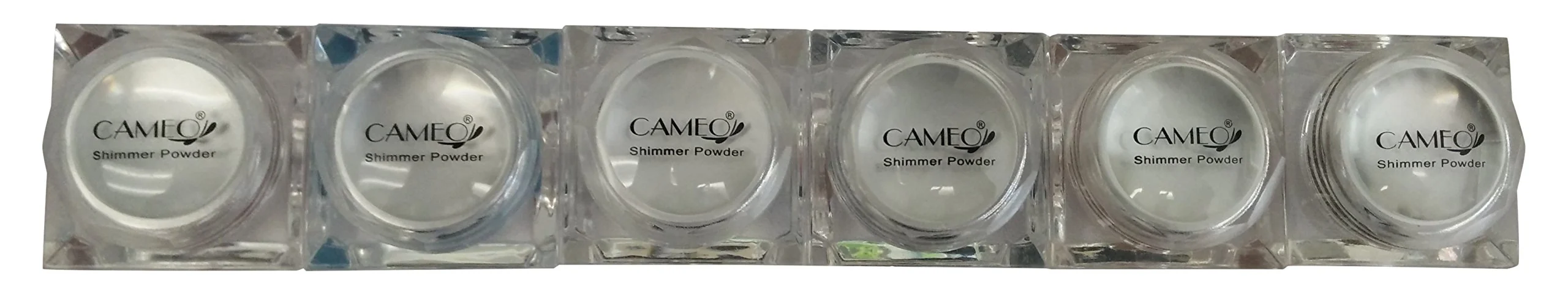 Exclusive Cameo Cosmetics Body Eyes Face Light Glitter Shimmer Powder Set 6 Piece Smart