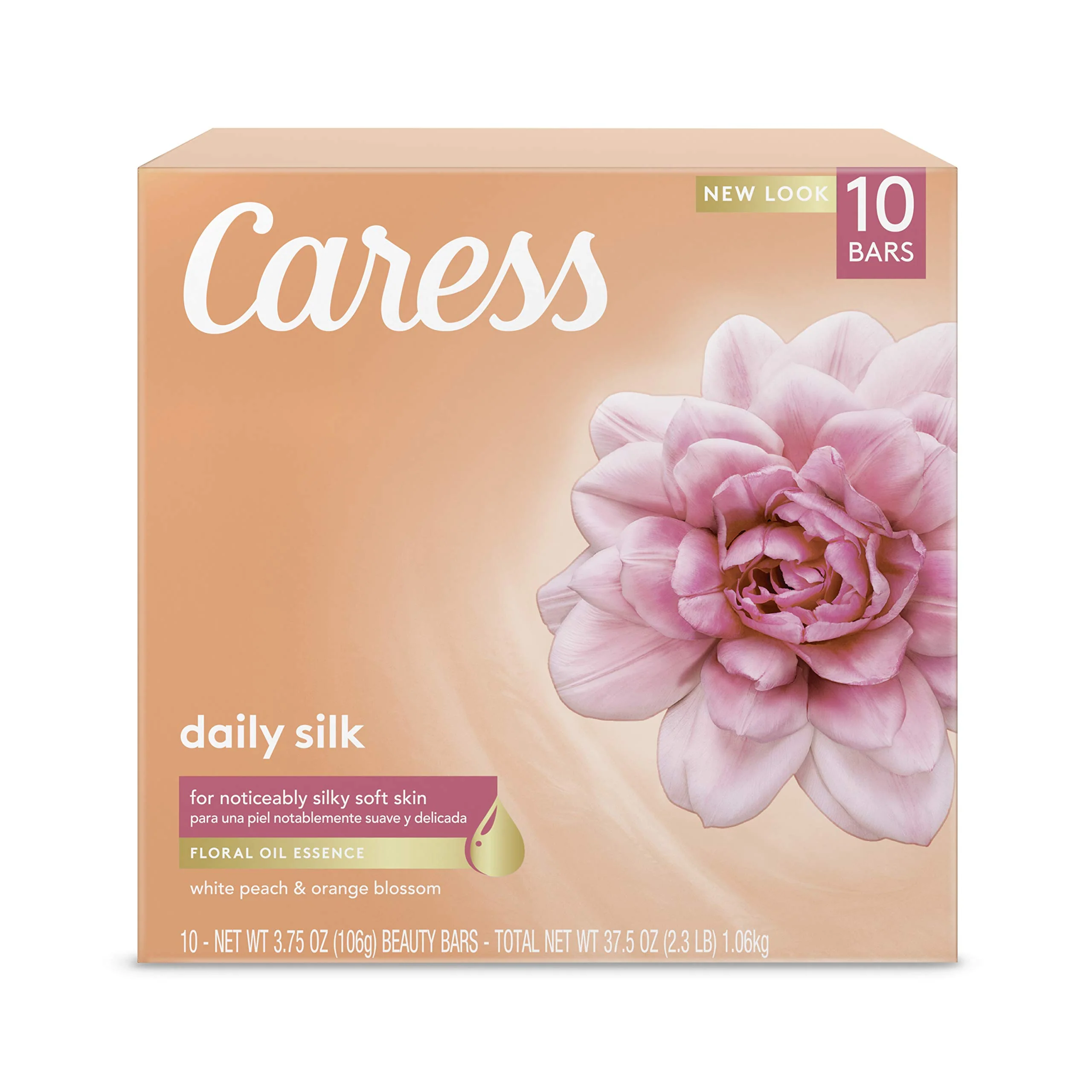 Safe Caress Beauty Bar Daily Silk 4 oz 10 Bar Soft