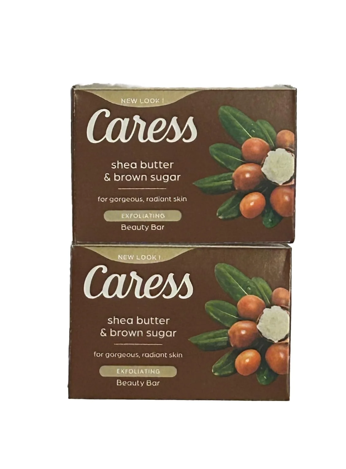 Environmentally Friendly Caress Shea Butter Brown Sugar Bar Soap 3.15 OZ 2 Bars Relaxed