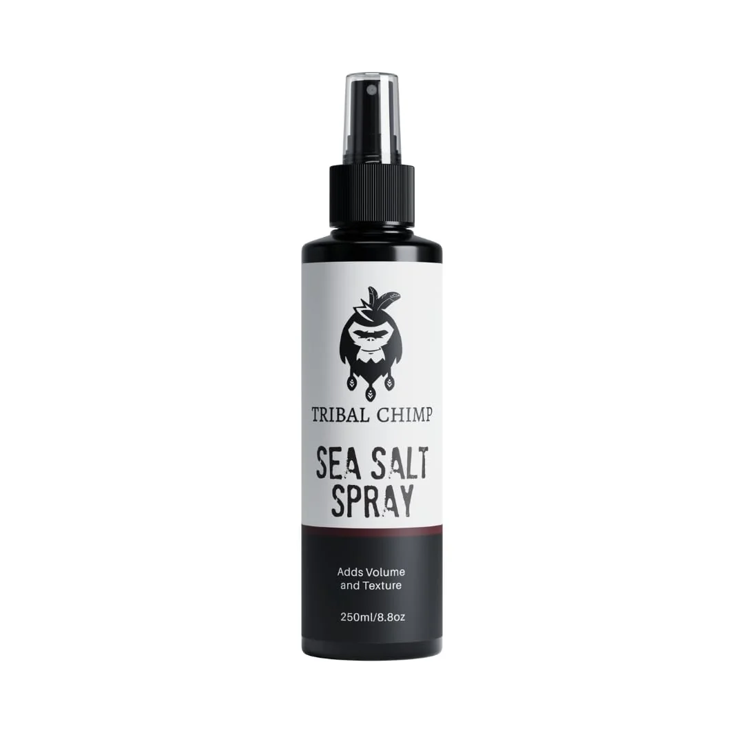 Elite Tribal Chimp Sea Salt Spray for Men 250ml - Sea Salt Hair Spray for Volumizing Thickening Texturizing Hair of All Types - Strong Extra Hold Crafted