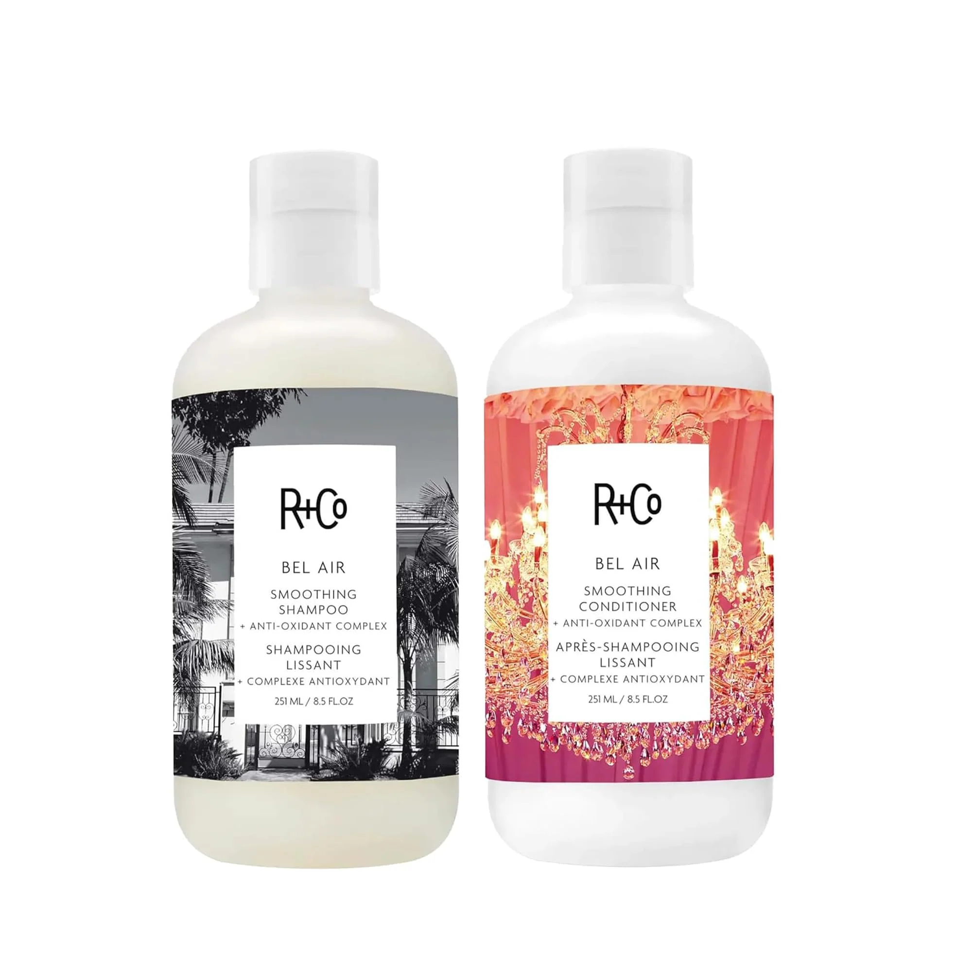Soft R Co Bel Air Smoothing Shampoo and Conditioner Set - Anti-Oxidant Complex for Smooth Frizz- Hair for All Hair Types - Adds Body Shine Outstanding