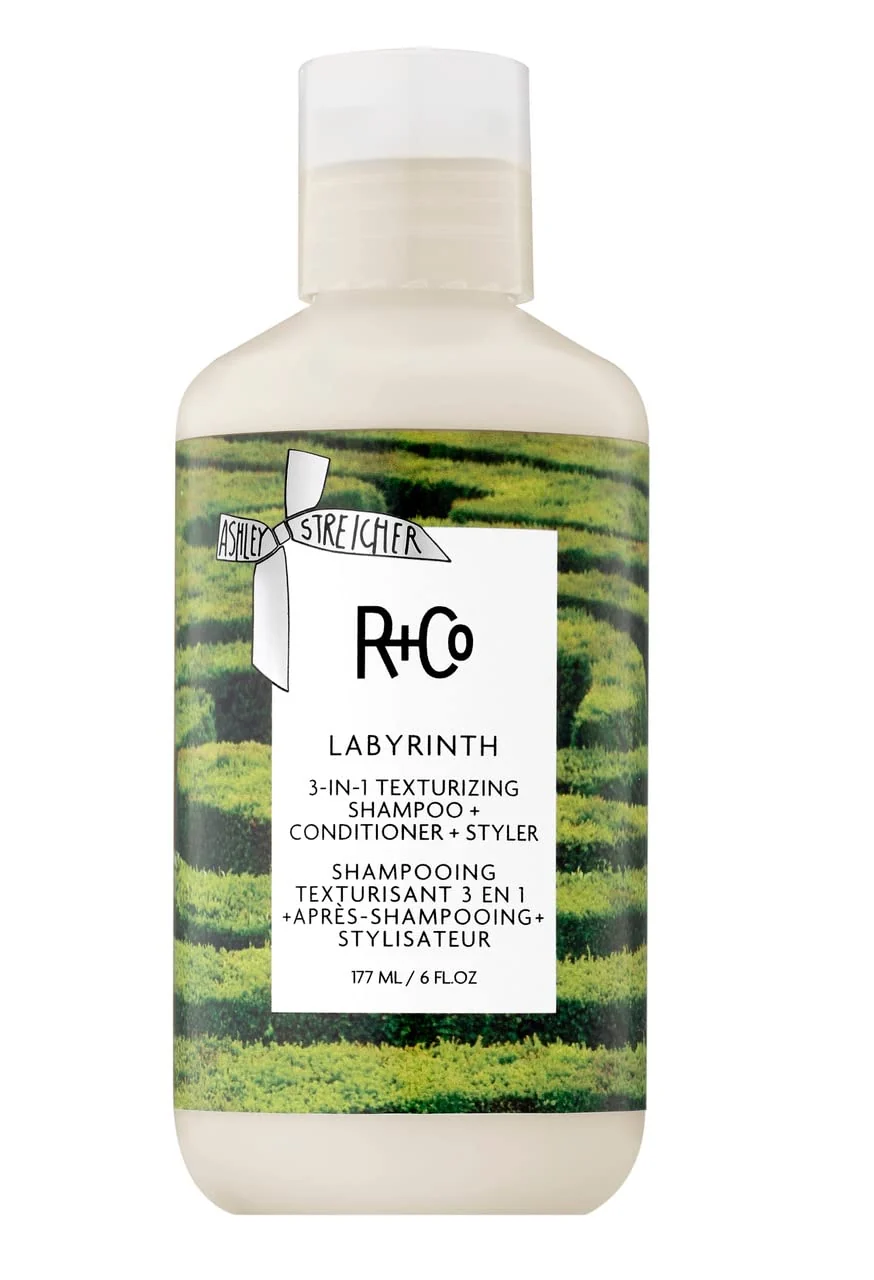 Next-Generation R Co Labyrinth 3-in-1 Texturizing Shampoo Conditioner Styler - Cleanses Adds Texture Volume Hydration - Builds Touchable Piecey Volume for All Modern