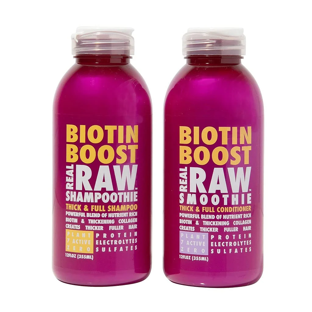 Top-Quality Raw Biotin Shampoo Conditioner set - Add Volume Body - No Smart