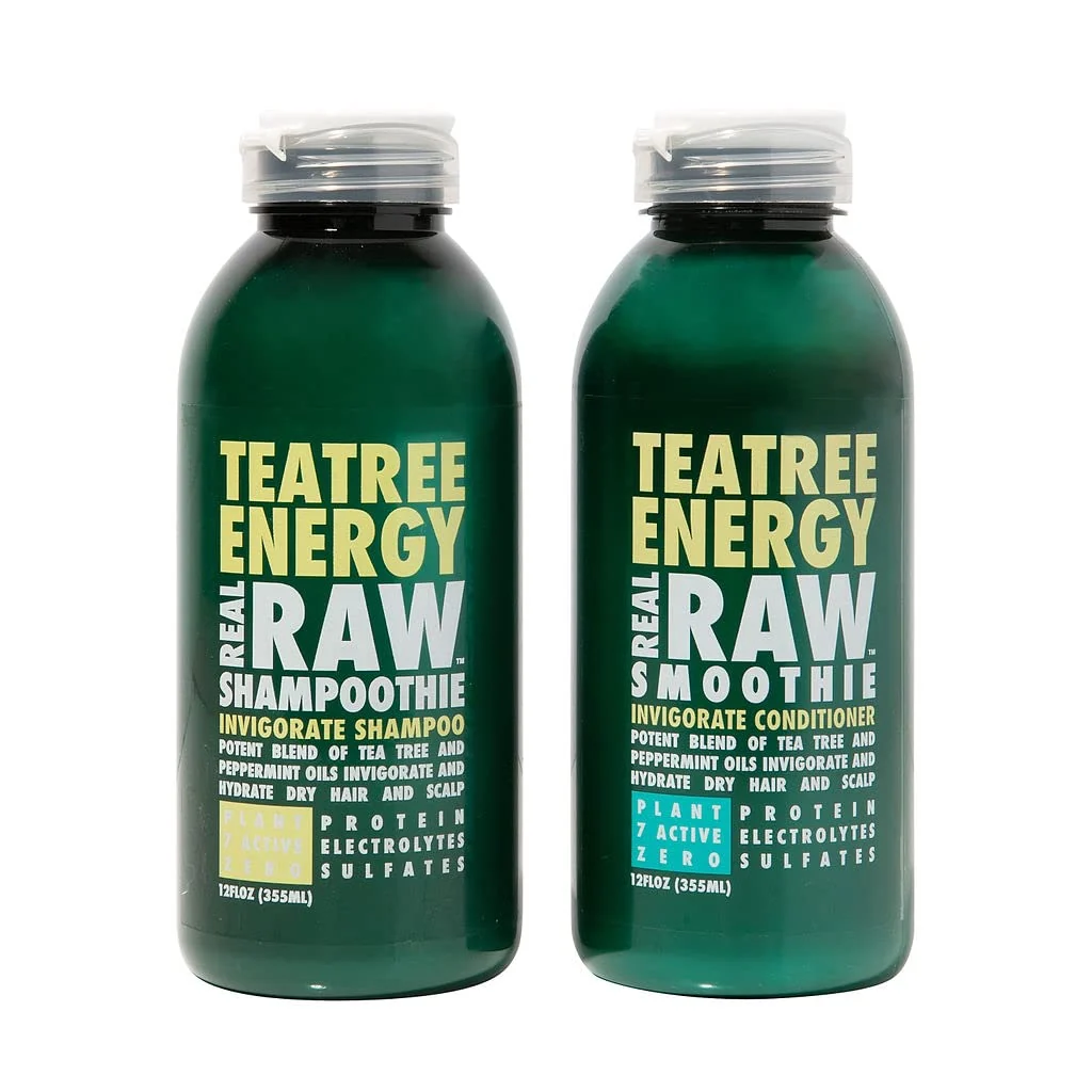 Professional Raw Tea Tree Shampoo Conditioner set - Cleanse Hydrate High-Performance