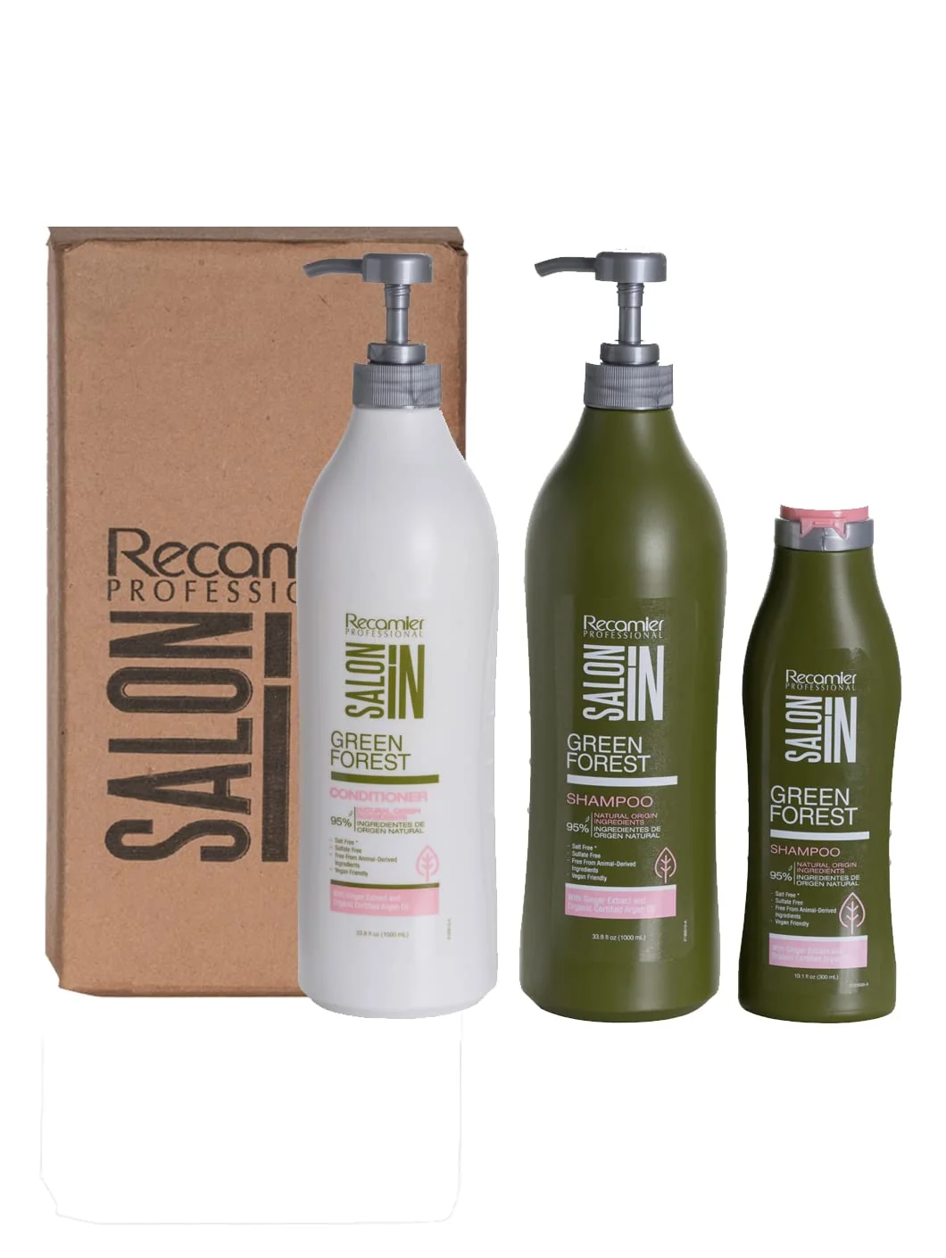 Trendy Recamier Professional Salon In Hair Care Treatment Set Repairing Shampoo and Conditioner 33.8 OZ Shampoo 10.1oz Powerful